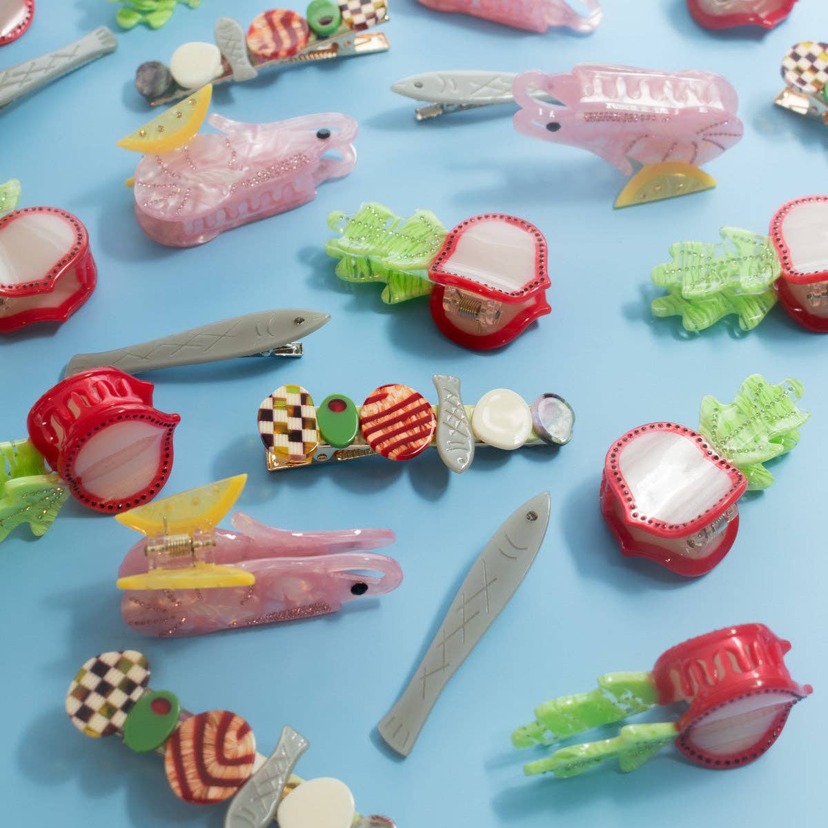 Winona Irene Hors D’oeuvre Appetiser Alligator Hair Clip