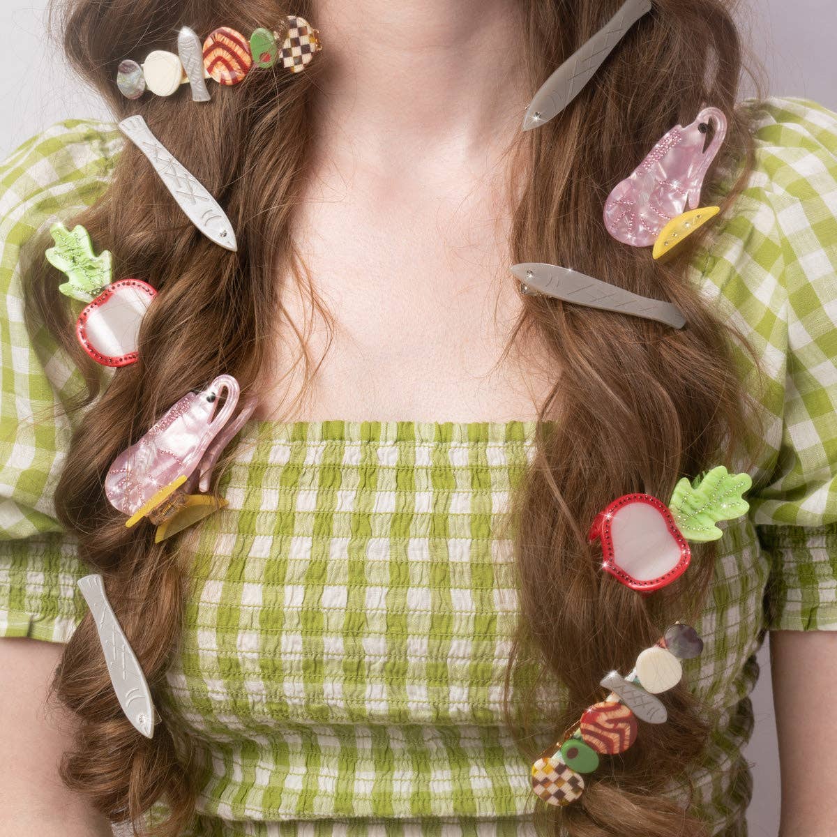 Winona Irene Hors D’oeuvre Appetiser Alligator Hair Clip