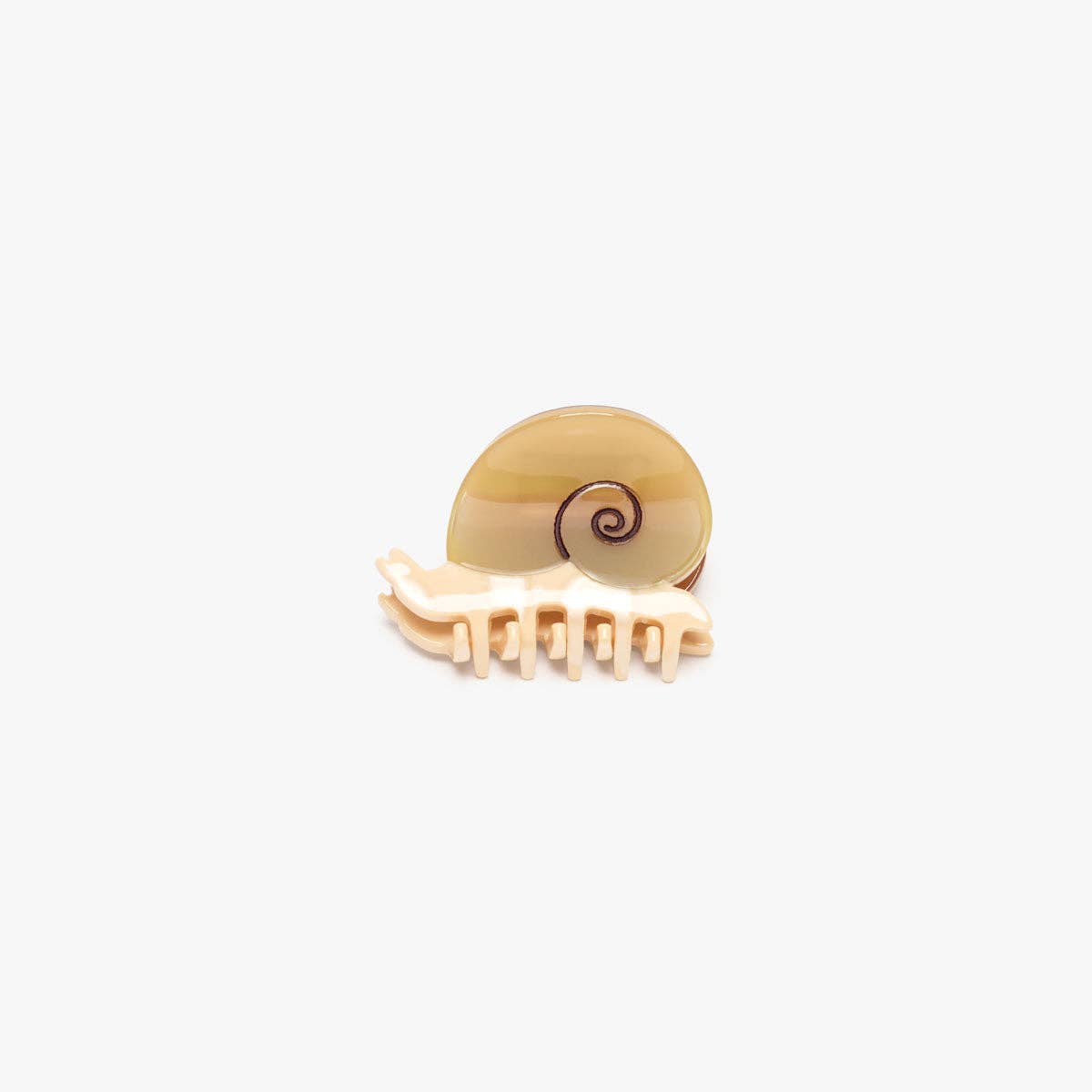 Winona Irene Mini Snail Acetate Hair Claw in Sand