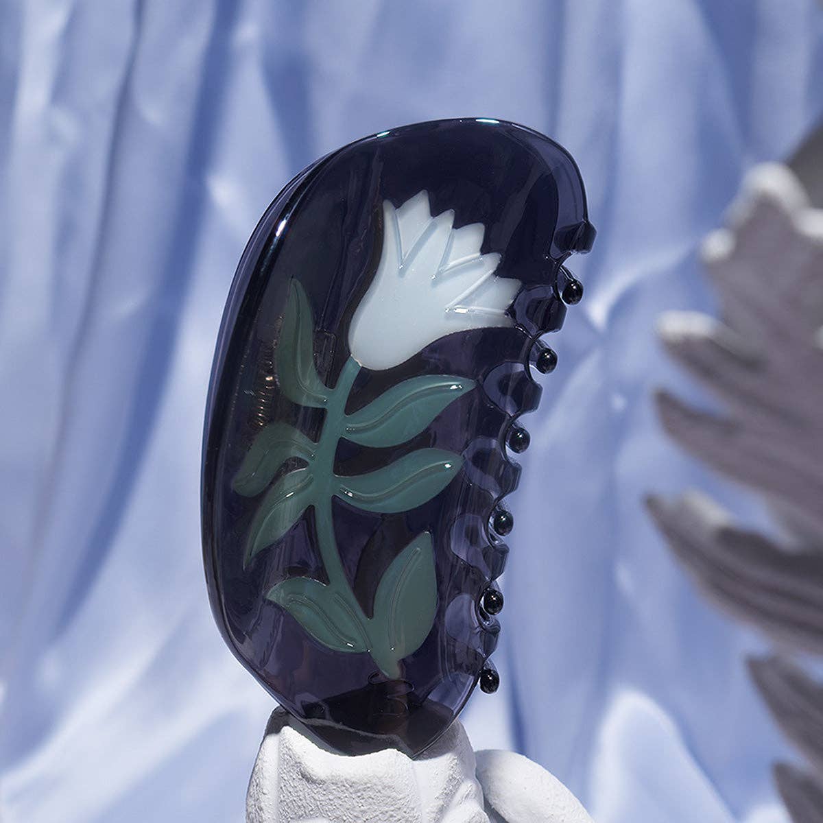 Winona Irene Belladonna Floral Acetate Hair Claw - Lifestory