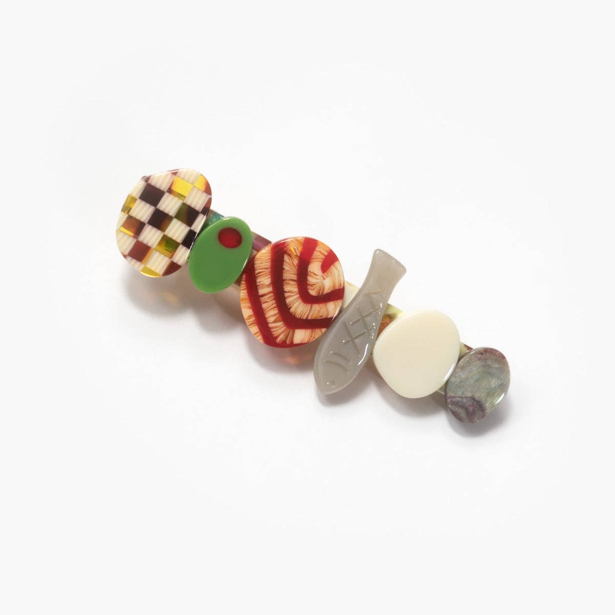 Winona Irene Hors D’oeuvre Appetiser Alligator Hair Clip