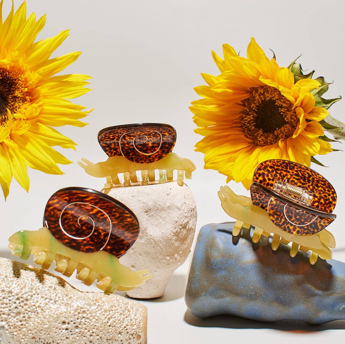 Winona Irene Garden Snail Small Acetate Hair Claw - Lifestory