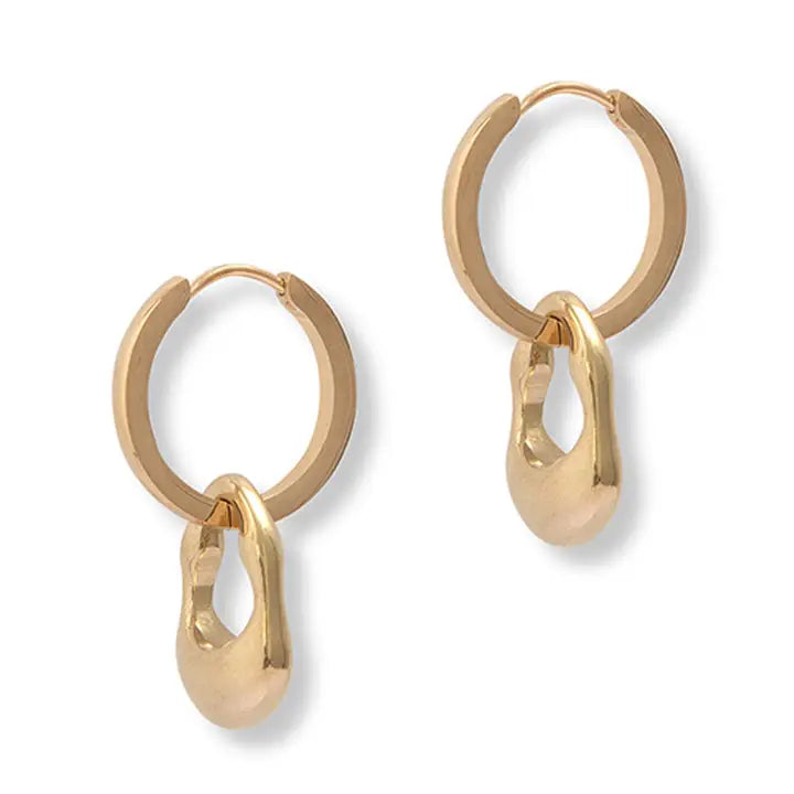 Neve Hoop Earrings in Gold or Silver by A Weathered Penny