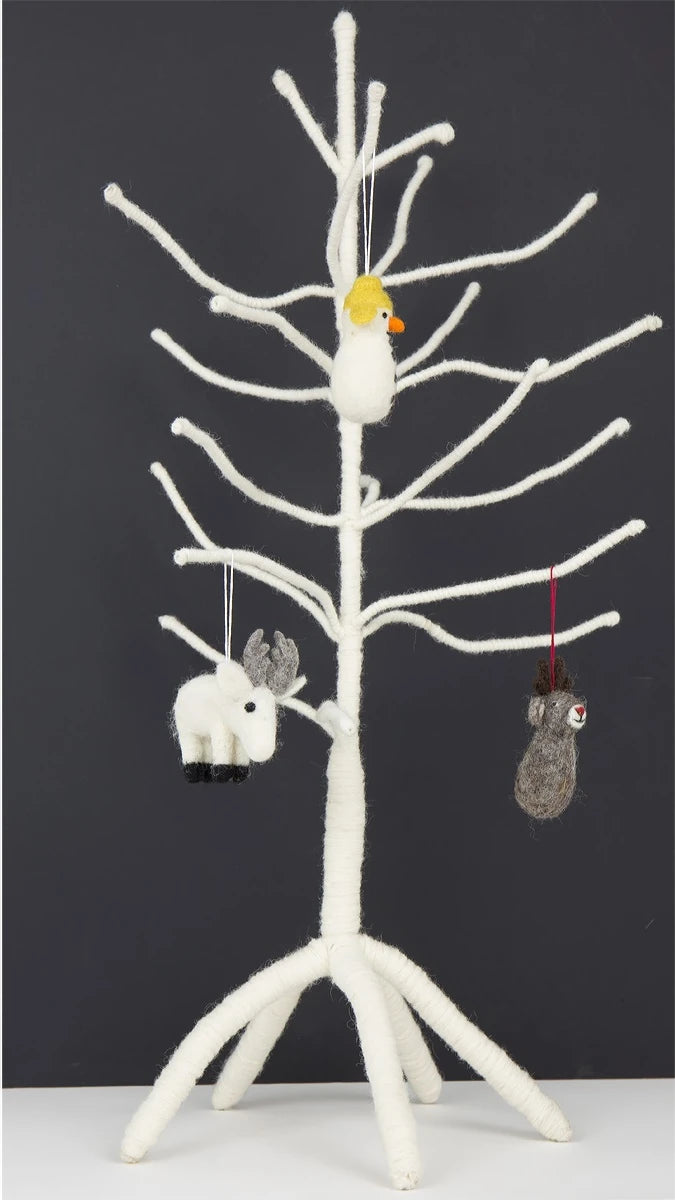 Noble White Fir Standing Tree Decoration 75cm