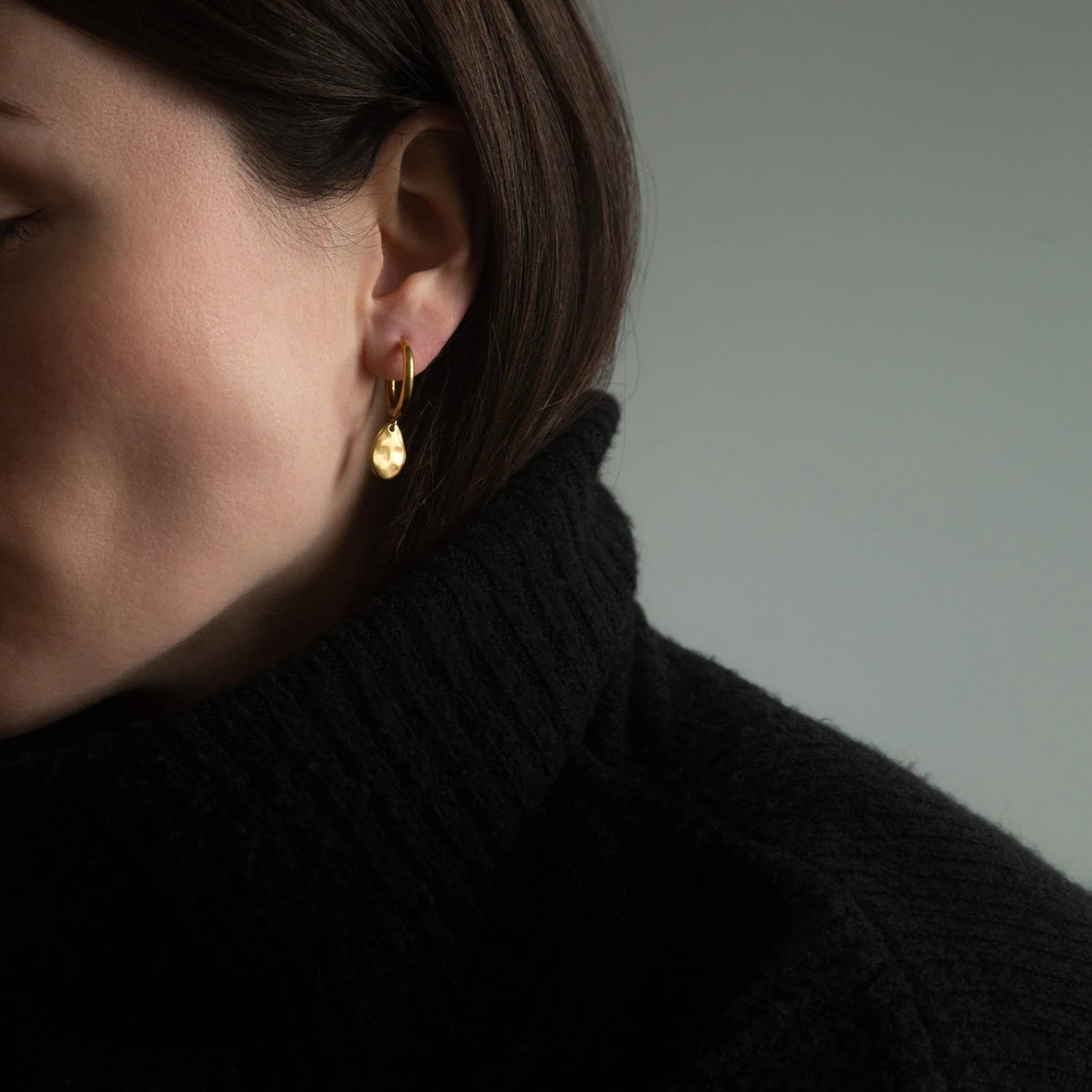 Aspen Hoop Earrings in Gold or Silver by A Weathered Penny