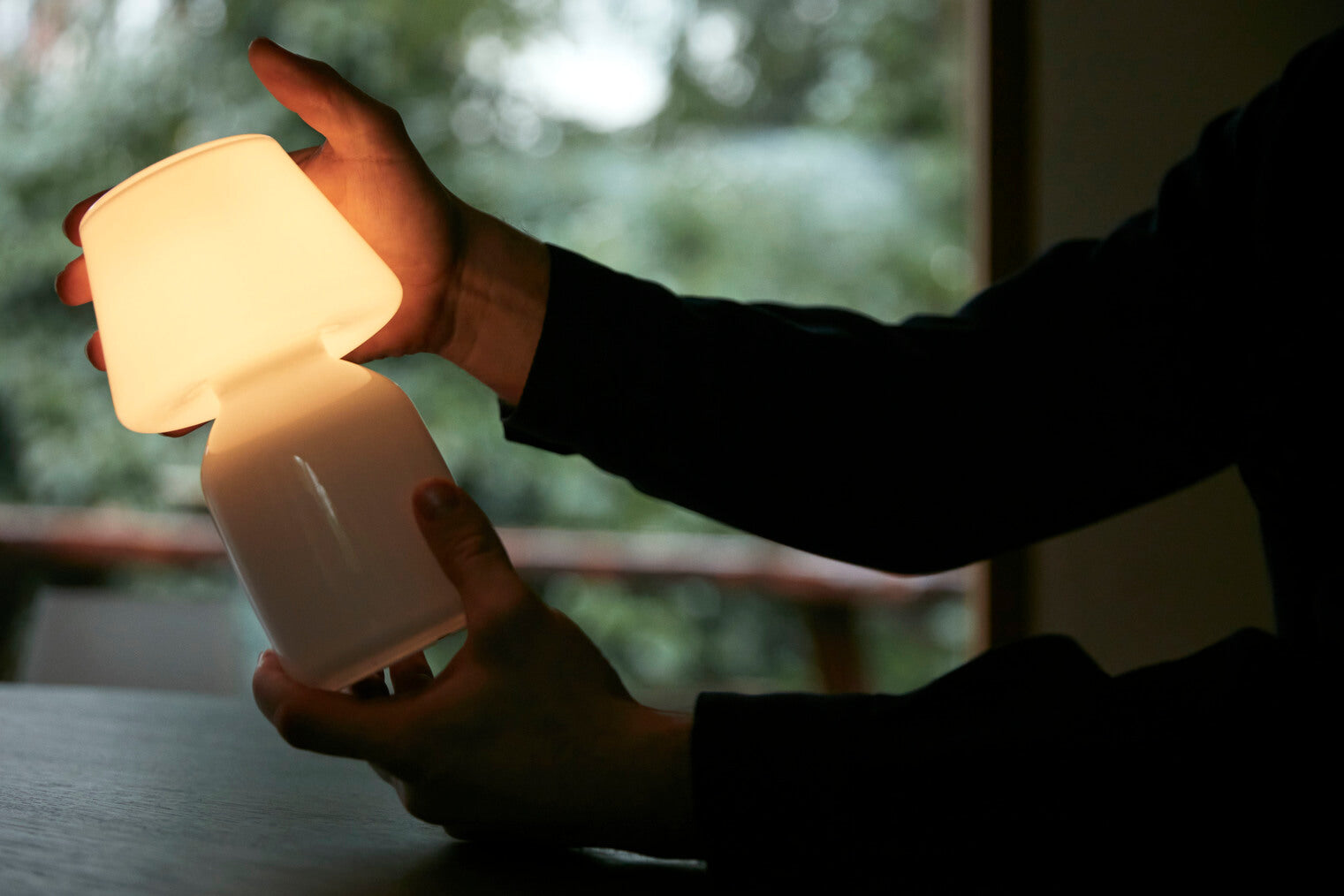 Apollo Portable Lamp | Rechargeable | Opal White | by HAY - Lifestory - HAY