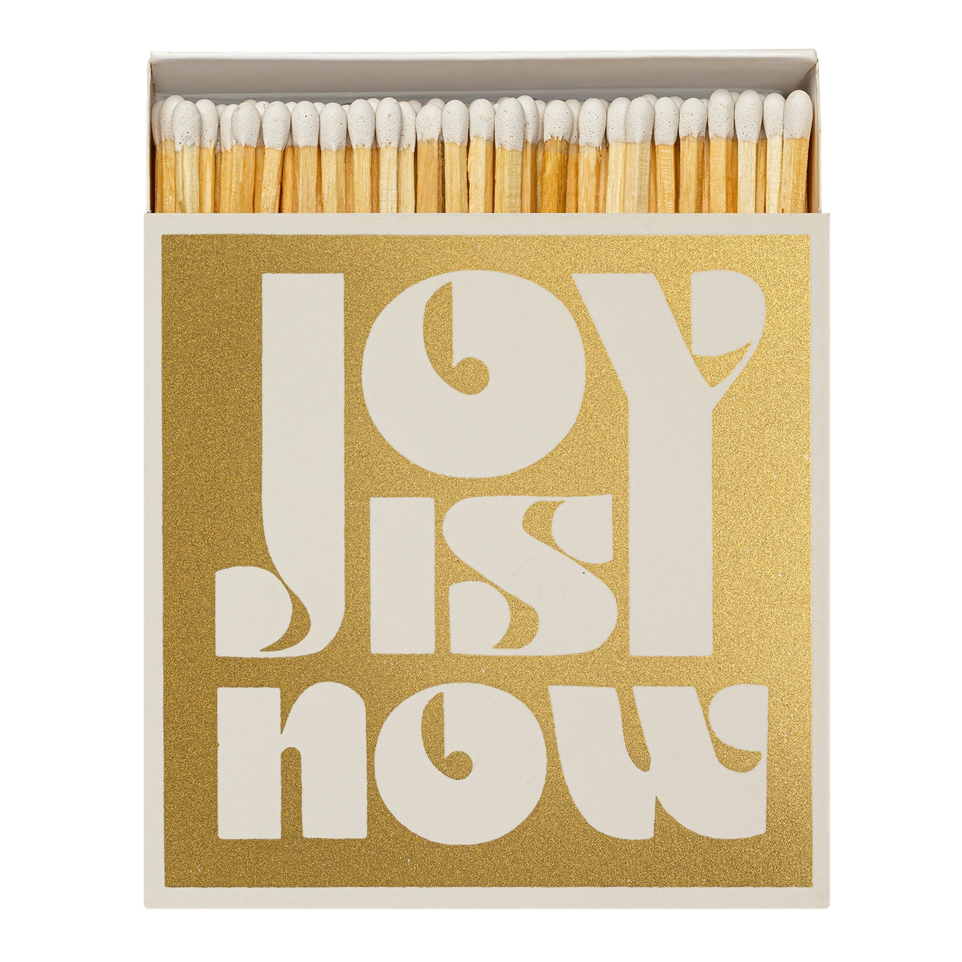 Long Matches - Square Box | Joy Is Now - Gold | by Archivist