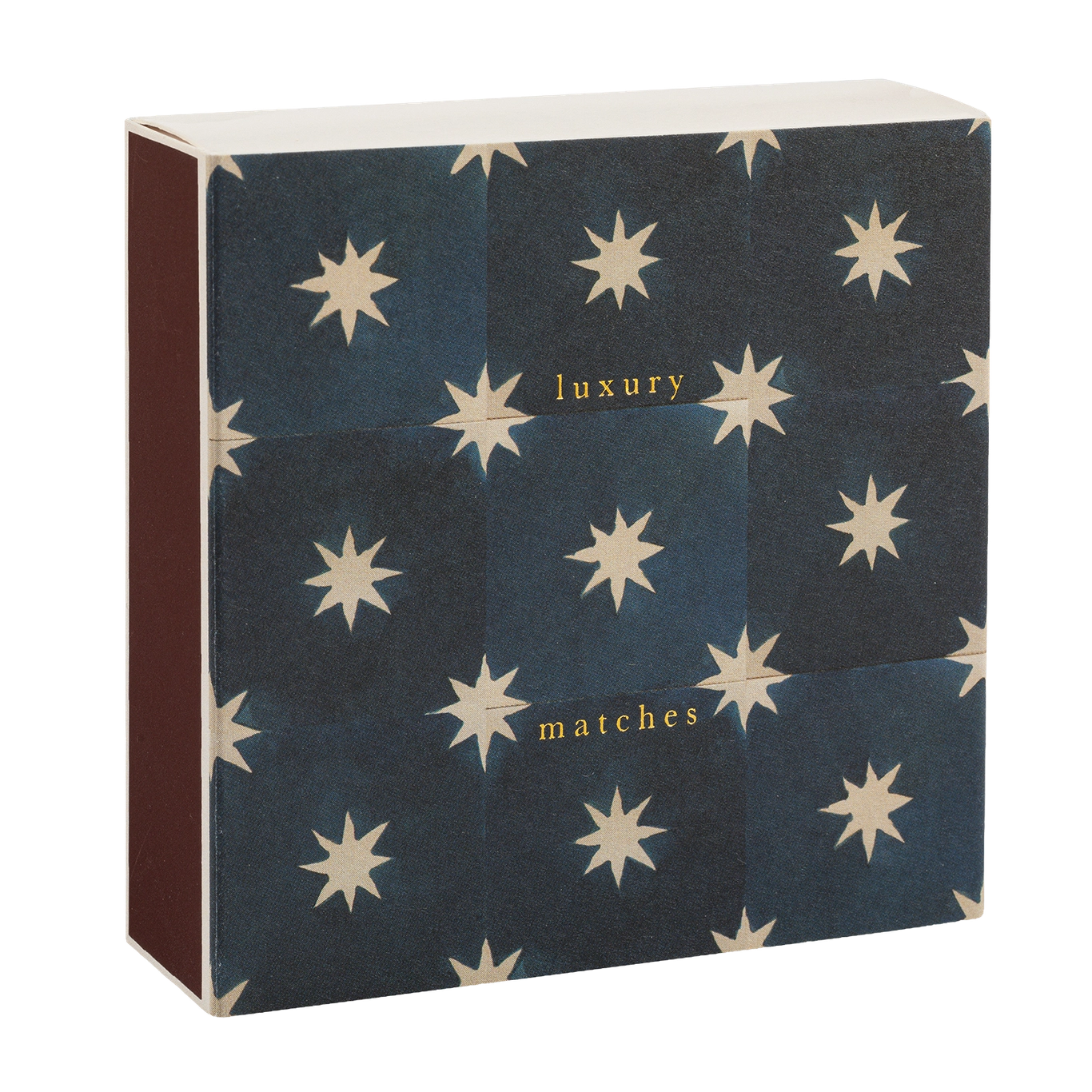 Long Matches - Square Box | Navy Star Tile | by Archivist