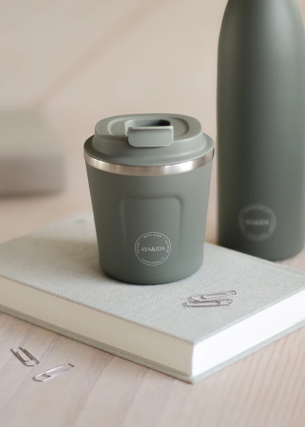 Aya & Ida 240ml CUP2GO for Hot & Cold Drinks in Various Colours - Lifestory