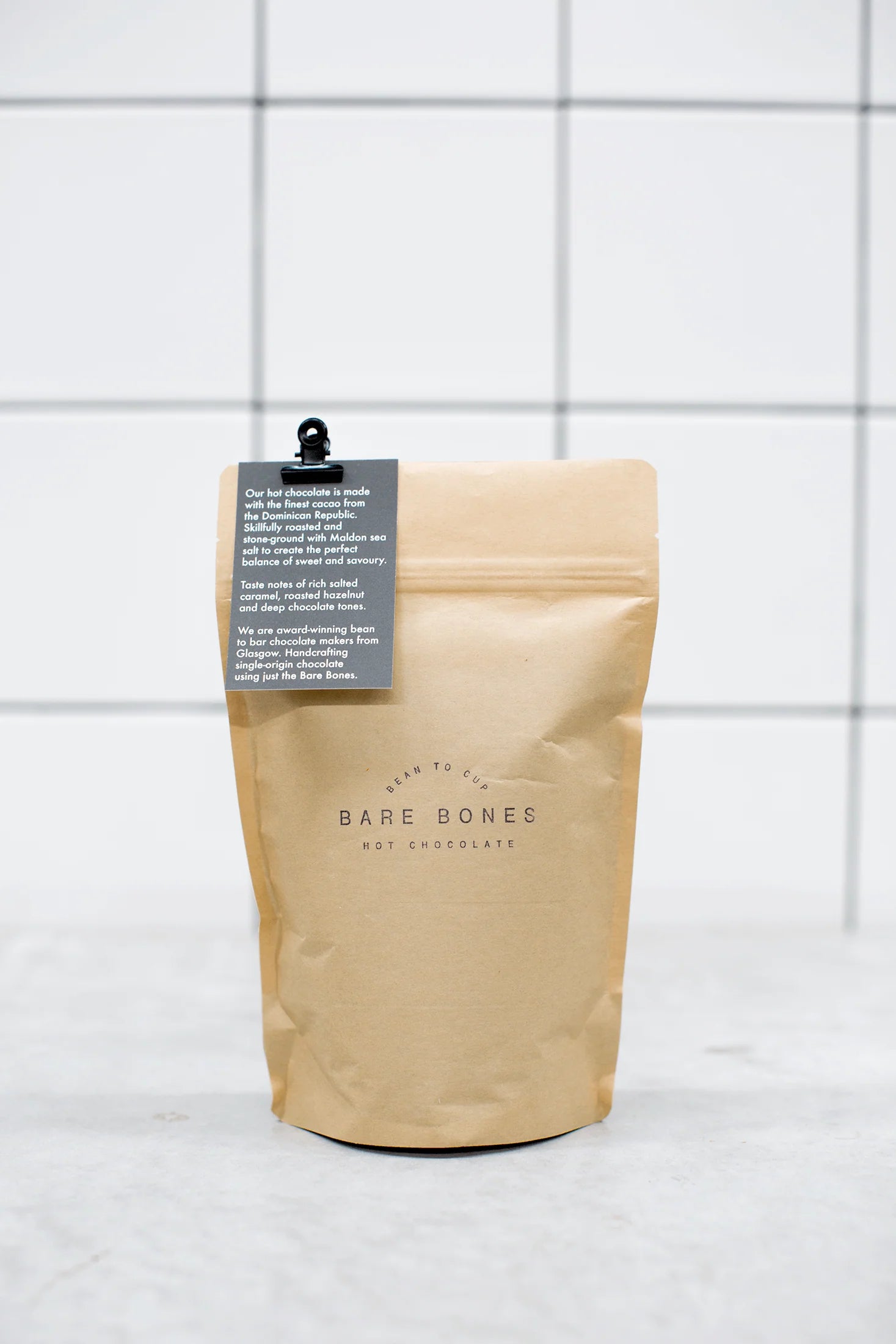 68% Dominican Republic Salted Hot Chocolate - Vegan | 250g | by Bare Bones - Lifestory