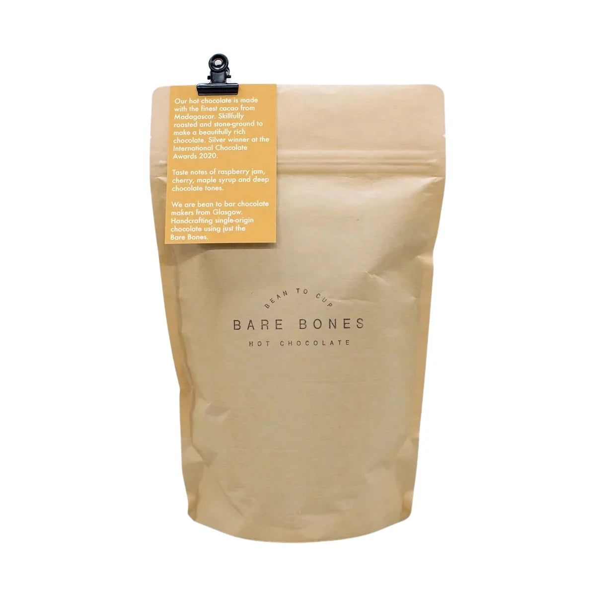 70% Madagascar Dark Hot Chocolate Flakes - Vegan | 250g | by Bare Bones - Lifestory