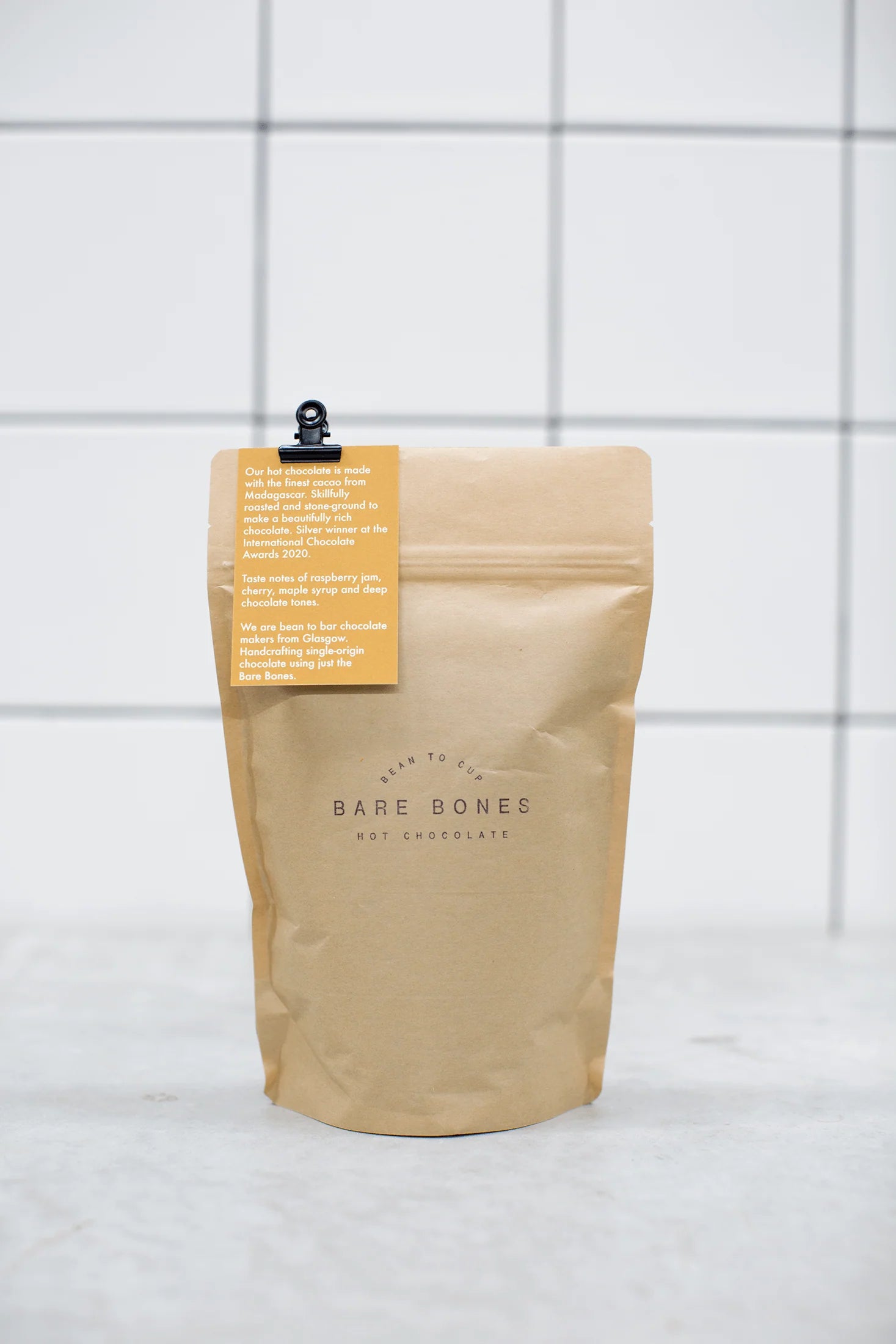 70% Madagascar Dark Hot Chocolate Flakes - Vegan | 250g | by Bare Bones - Lifestory