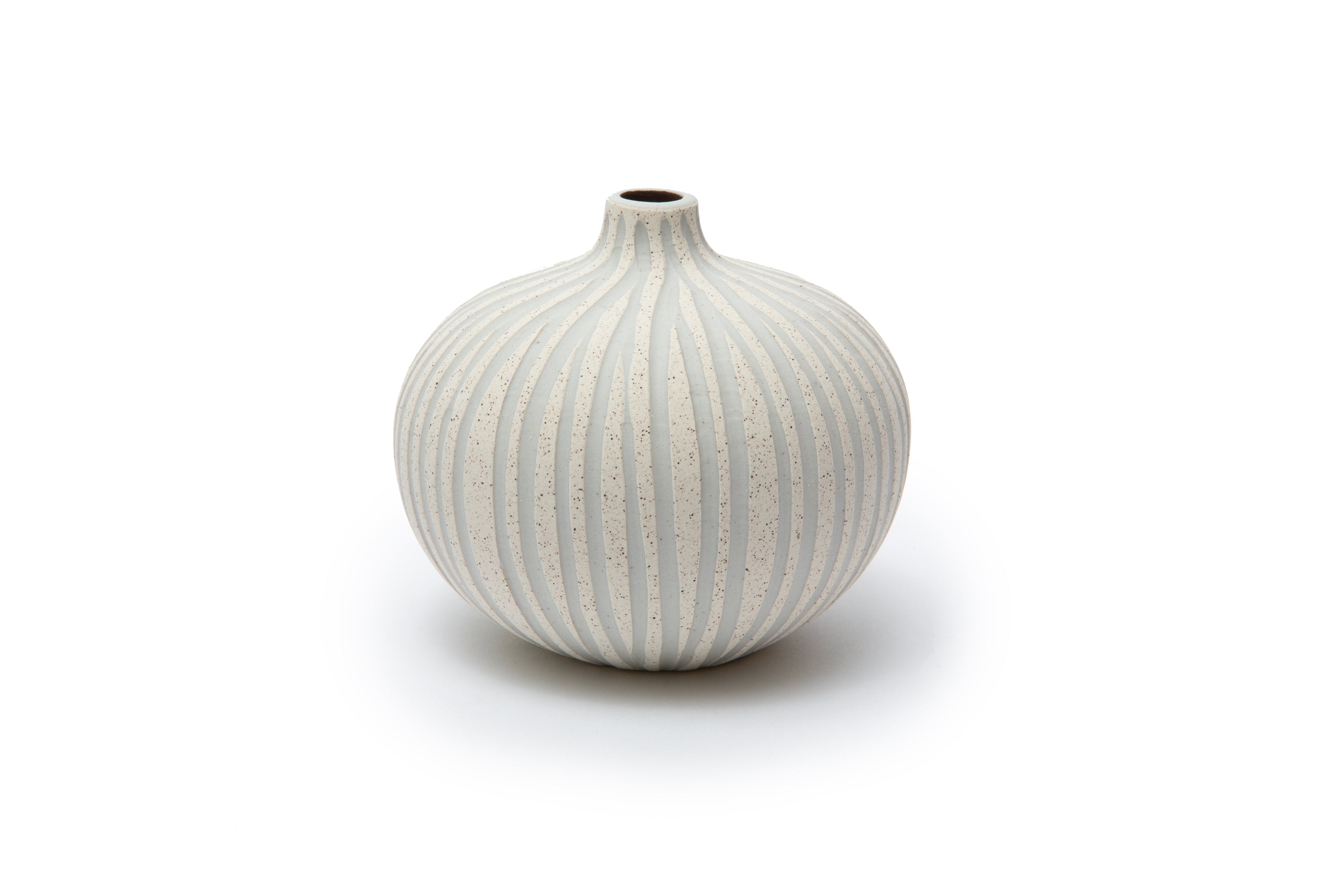 Bari Vase | Medium | Sand White Stone Stripe | by Lindform - Lifestory