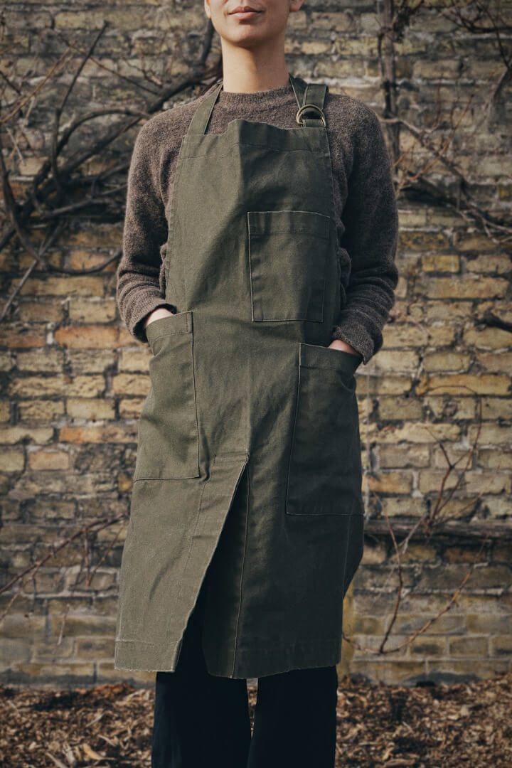 Bark Garden Apron | Olive | by ferm Living - Lifestory - ferm LIVING