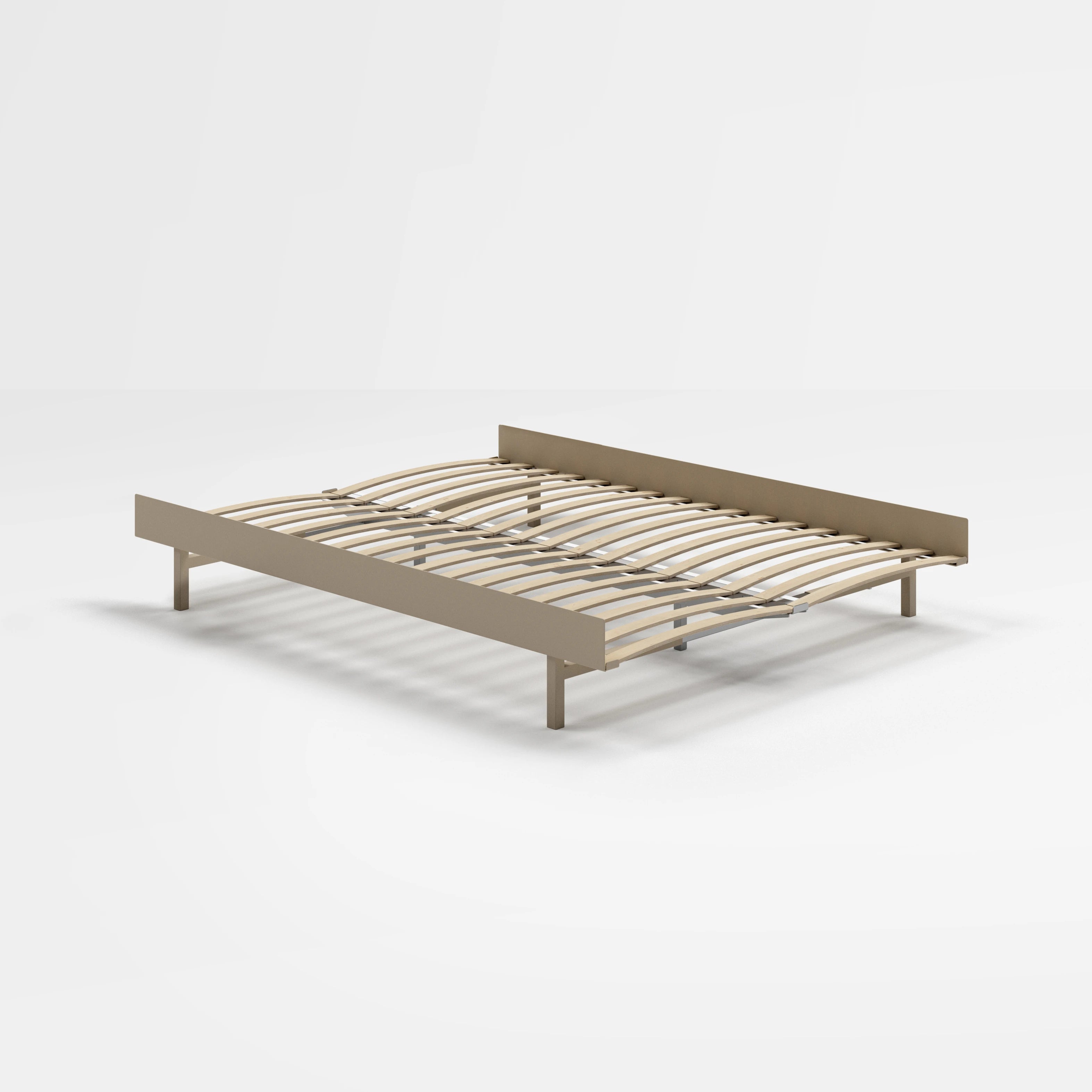 140cm low bed in Sand by Moebe