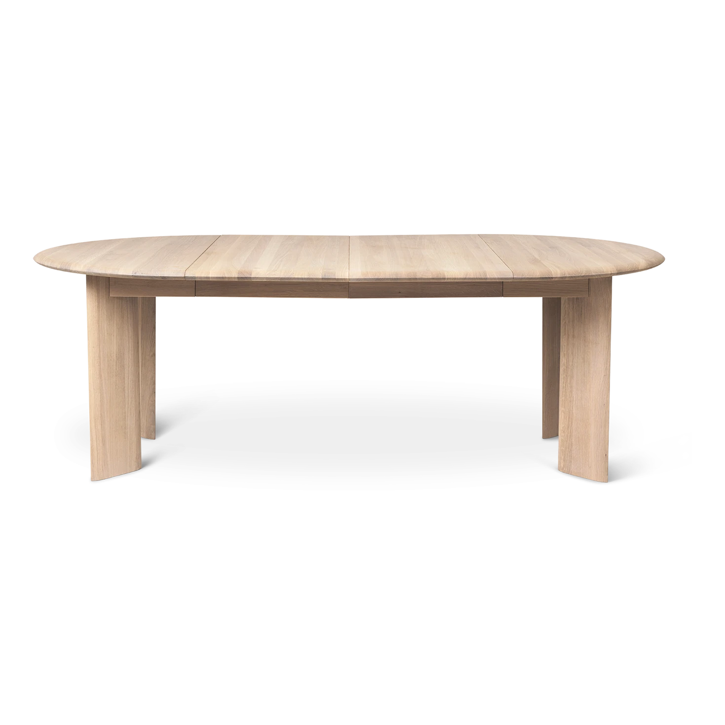 Bevel table extendable x 2 - White oiled oak by ferm Living - Lifestory