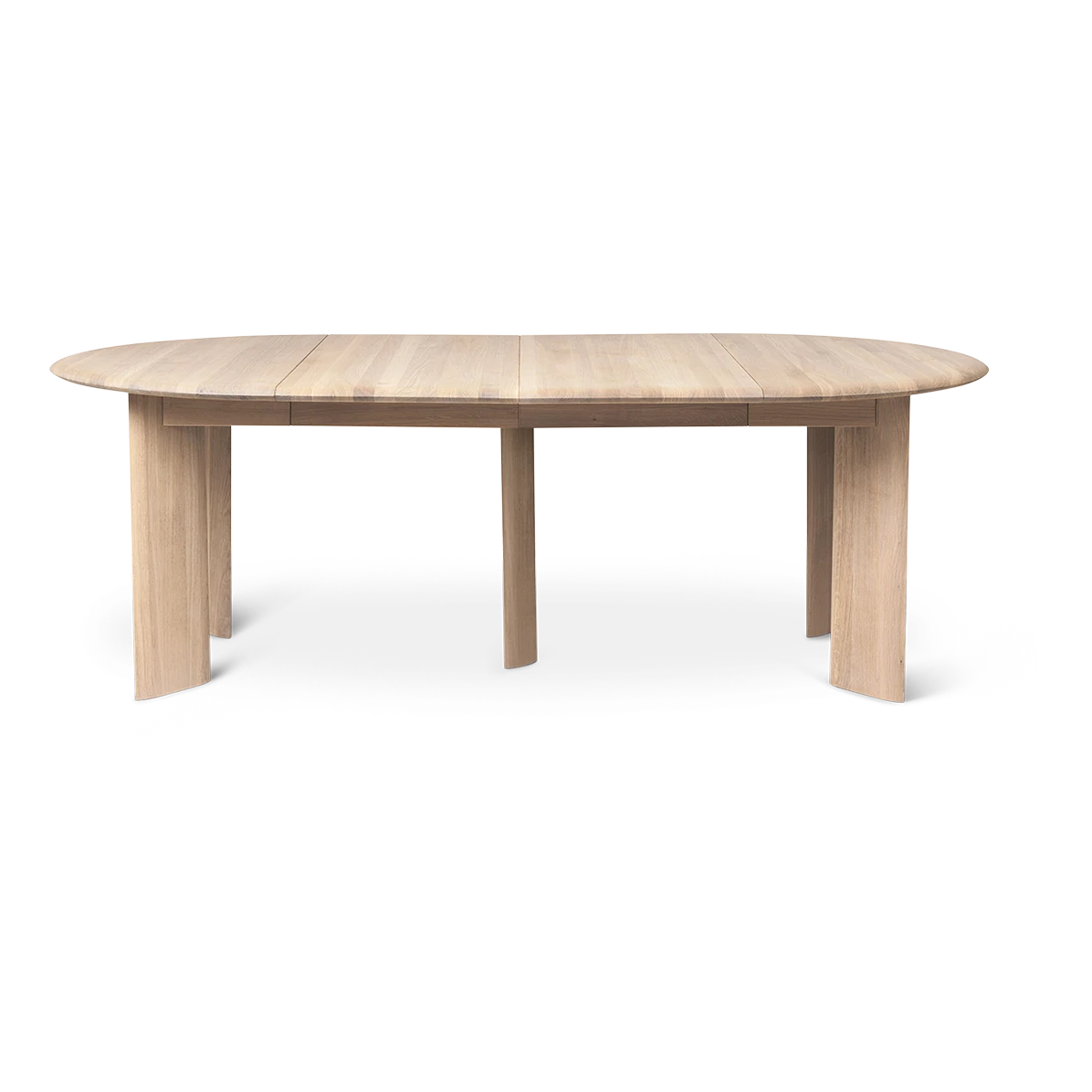 Bevel table extendable x 2 - White oiled oak by ferm Living - Lifestory
