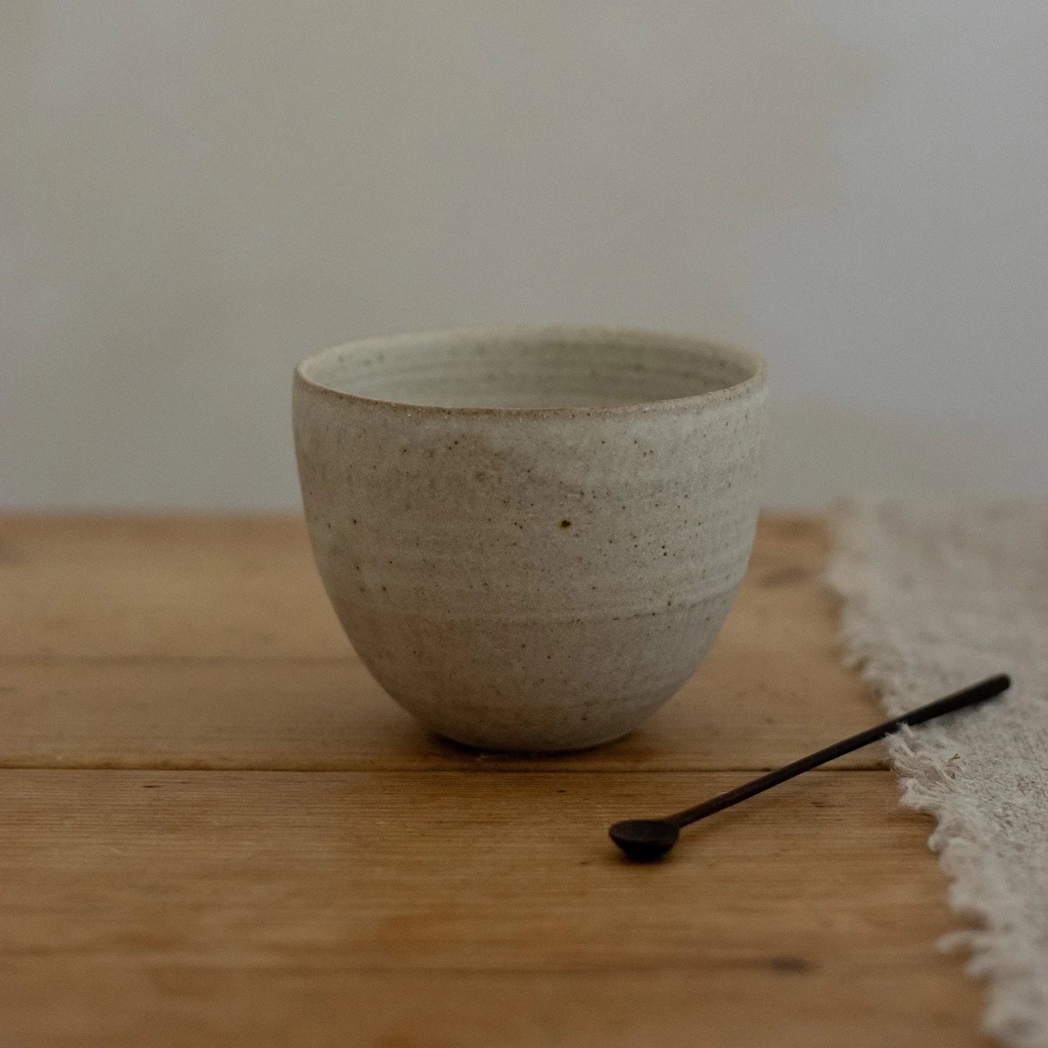 Curved Cup in Stone Glaze by Blanc Ceramics - Lifestory