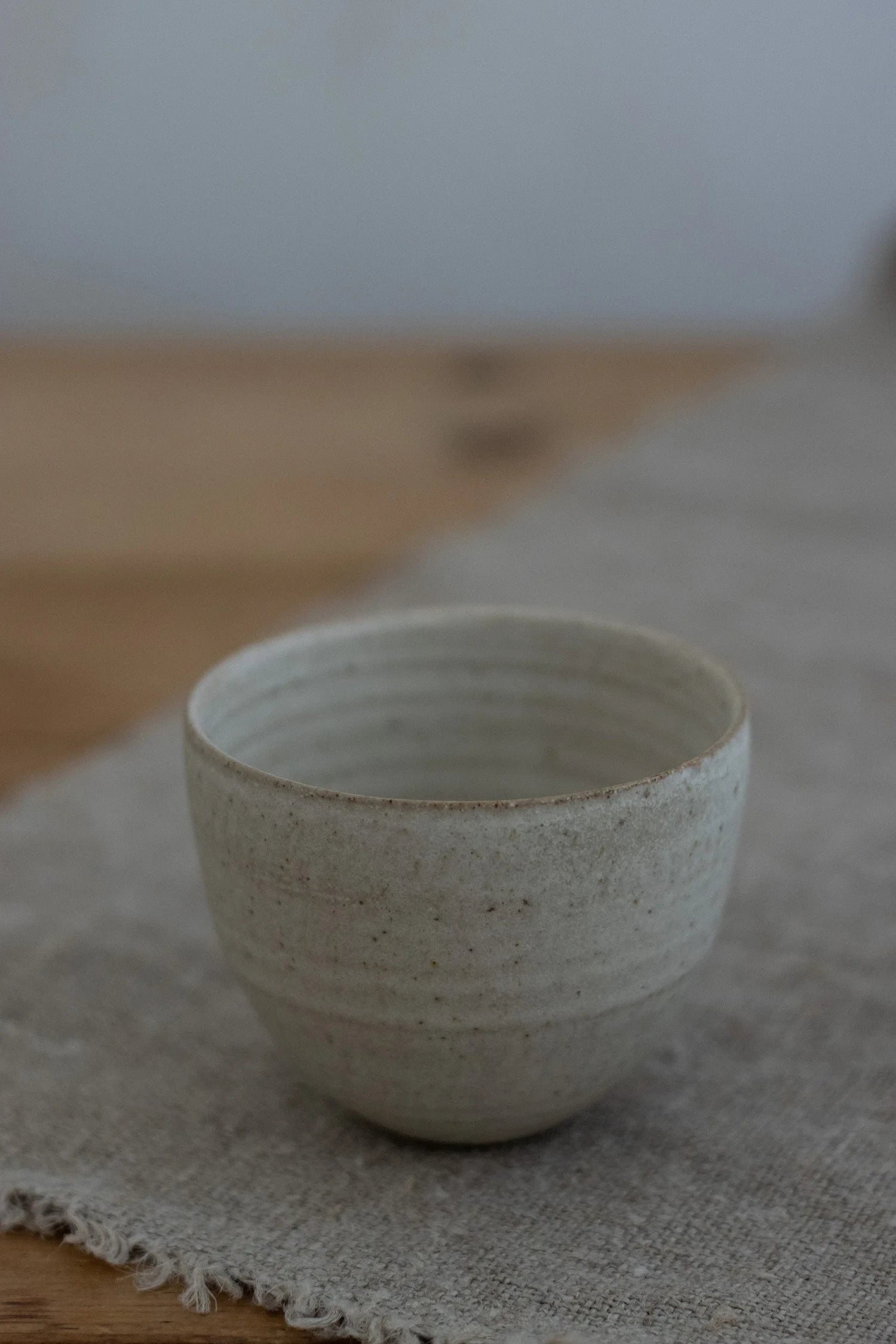 Curved Cup in Stone Glaze by Blanc Ceramics - Lifestory