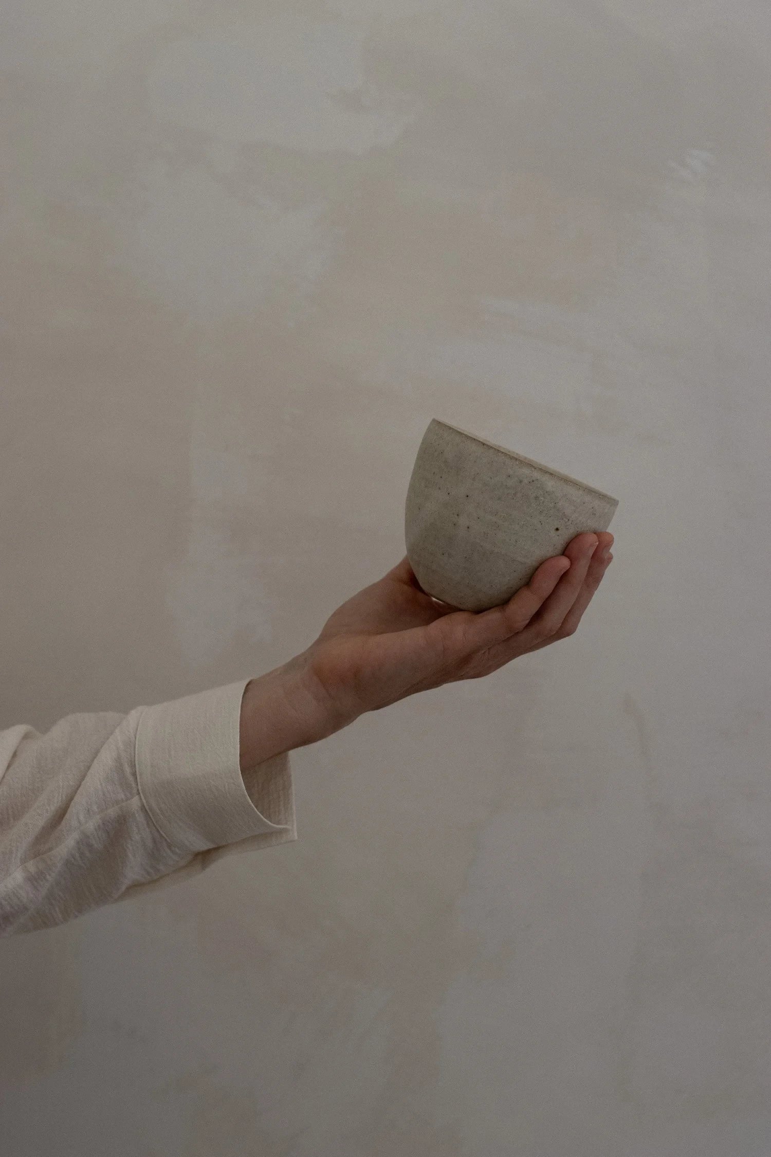 Curved Cup in Stone Glaze by Blanc Ceramics - Lifestory