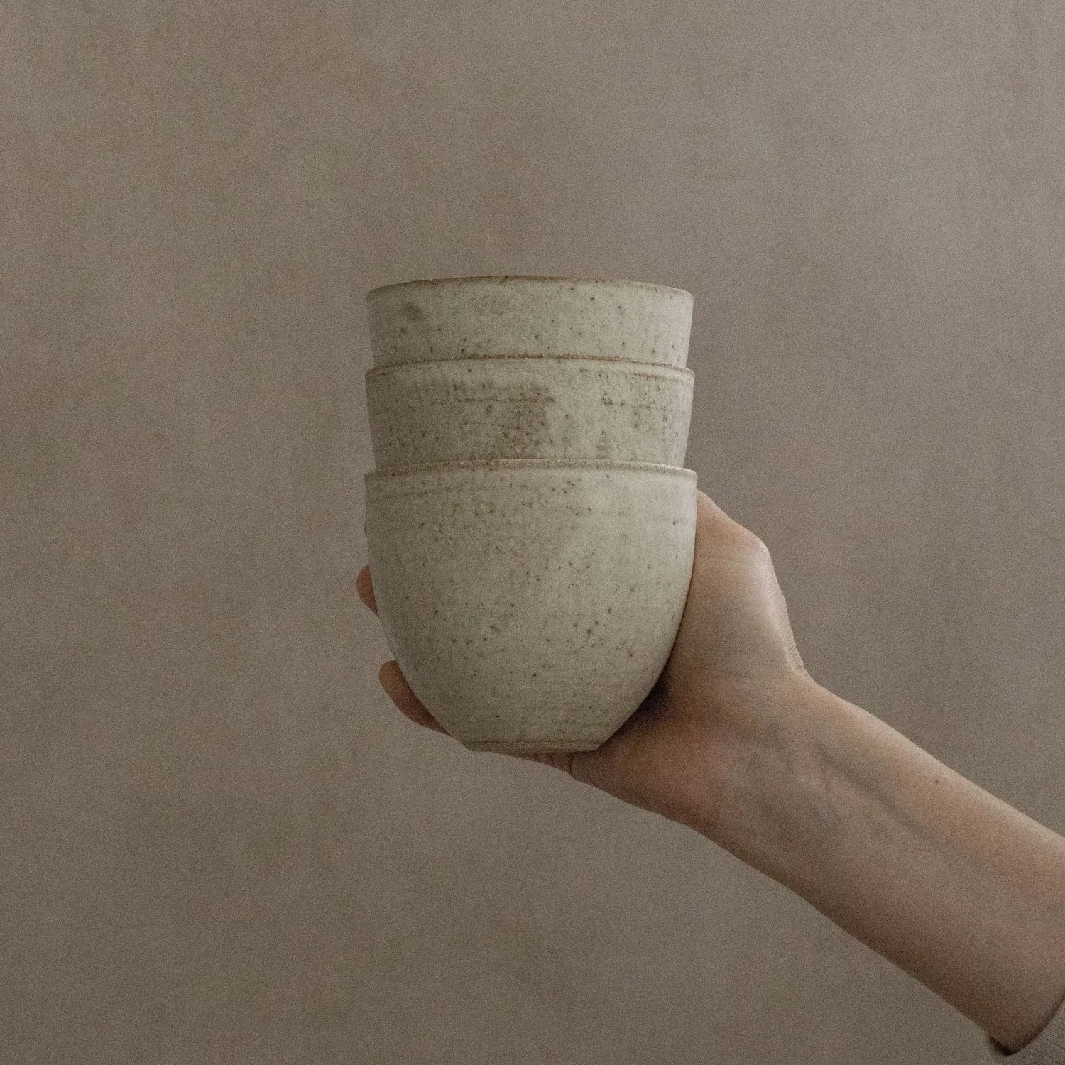 Curved Cup in Stone Glaze by Blanc Ceramics - Lifestory