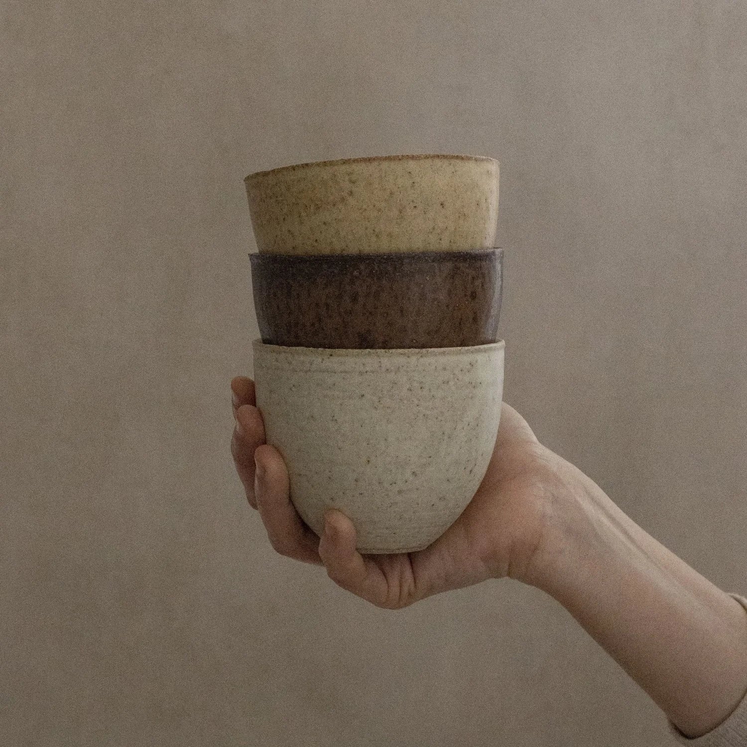 Curved Cup in Stone Glaze by Blanc Ceramics - Lifestory