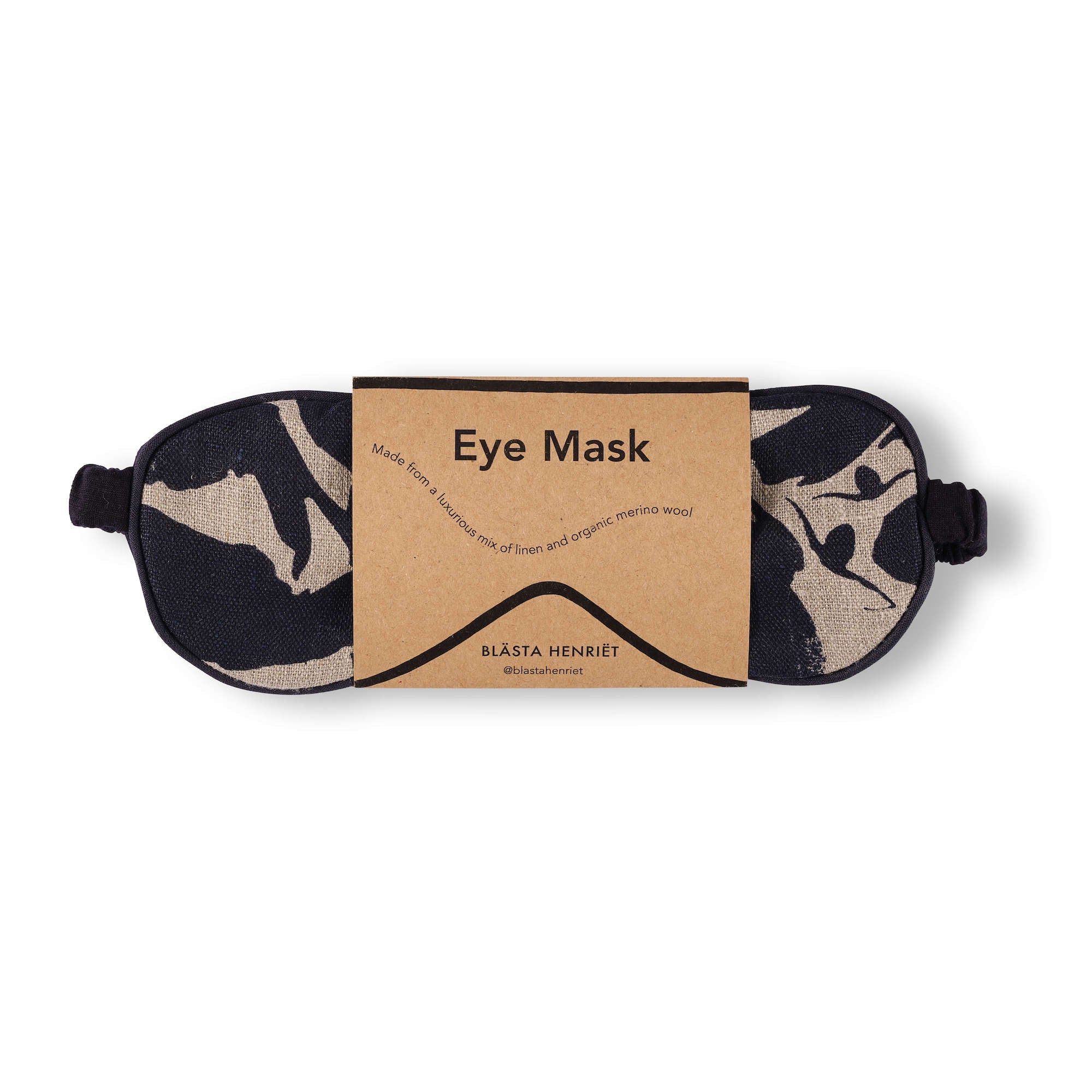 Blästa Henriët Sleep Eye Mask In Various Colours of Merino Wool & Linen - Lifestory