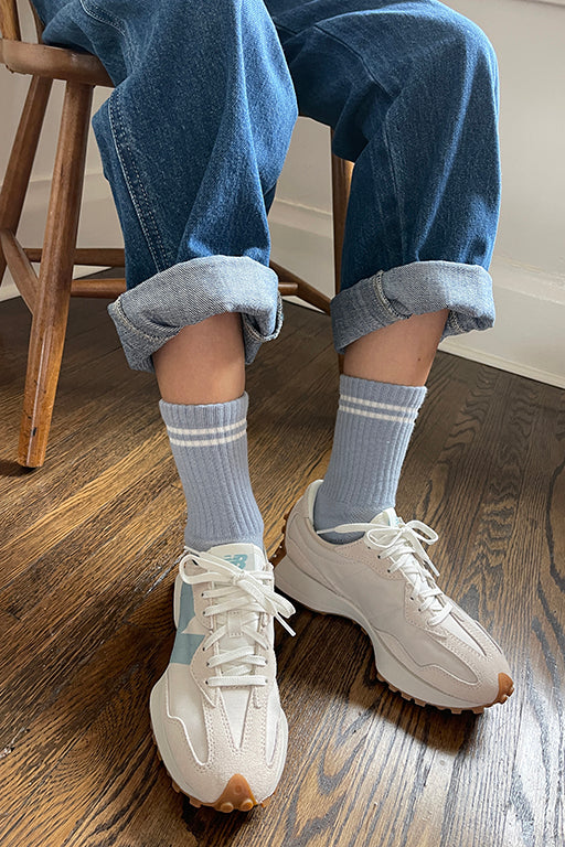 Boyfriend Socks | Blue Grey | by Le Bon Shoppe - Lifestory - Le Bon Shoppe