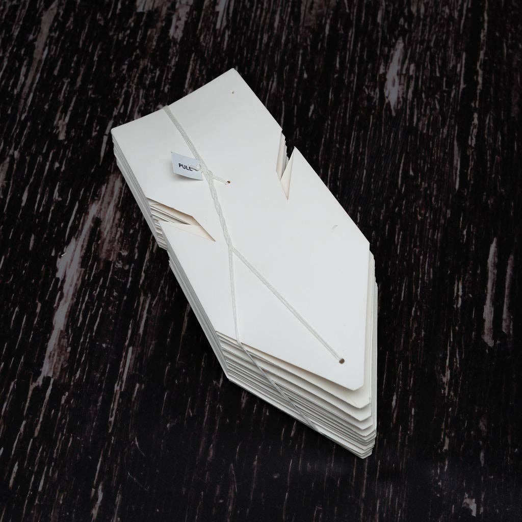 Bollywood Christmas 'Yarrow' 50cm White Paper Snowflake flat