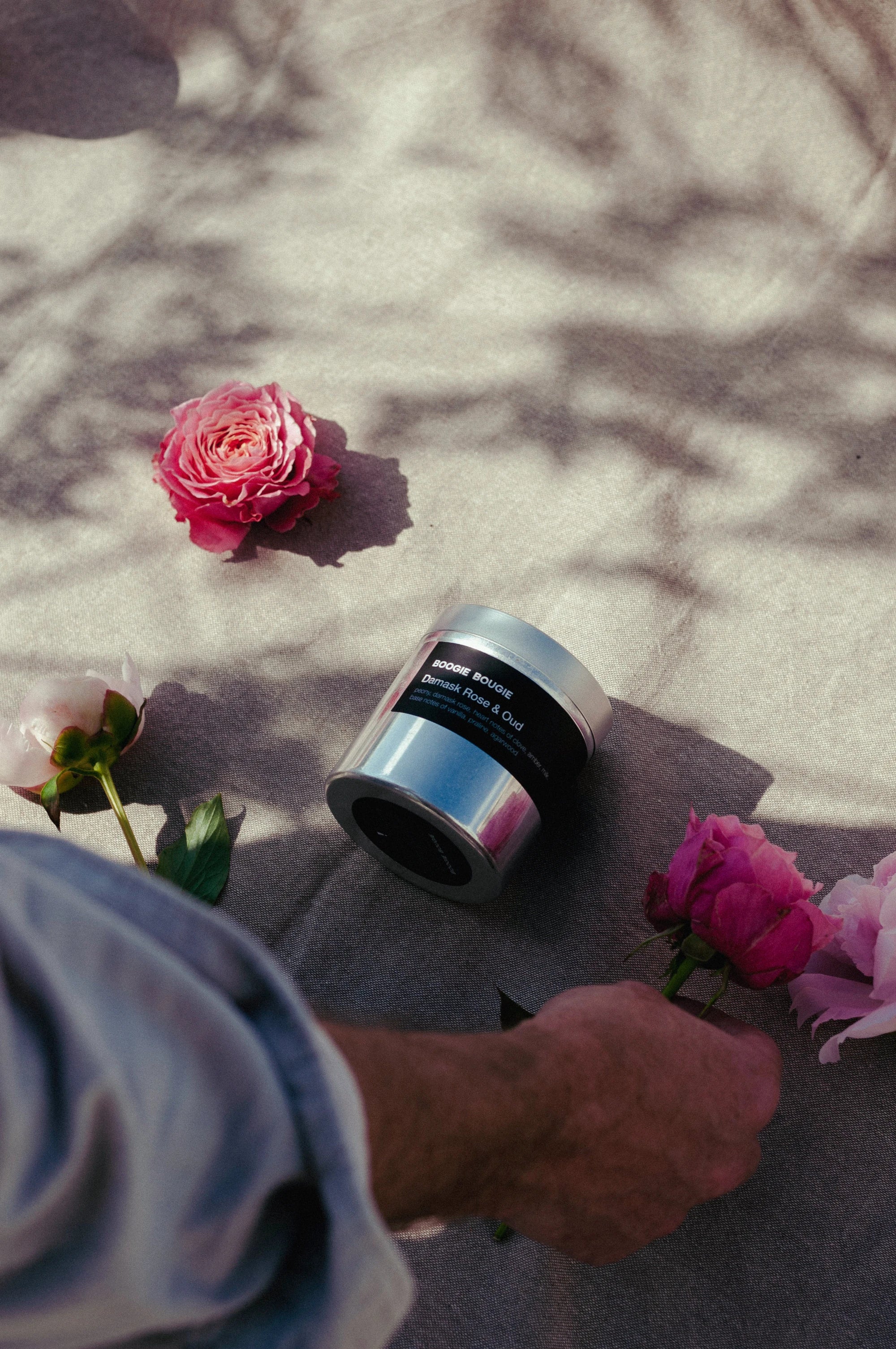 Boogie Bougie Damask Rose & Oud 250g Scented Soy Wax Candle - Lifestory