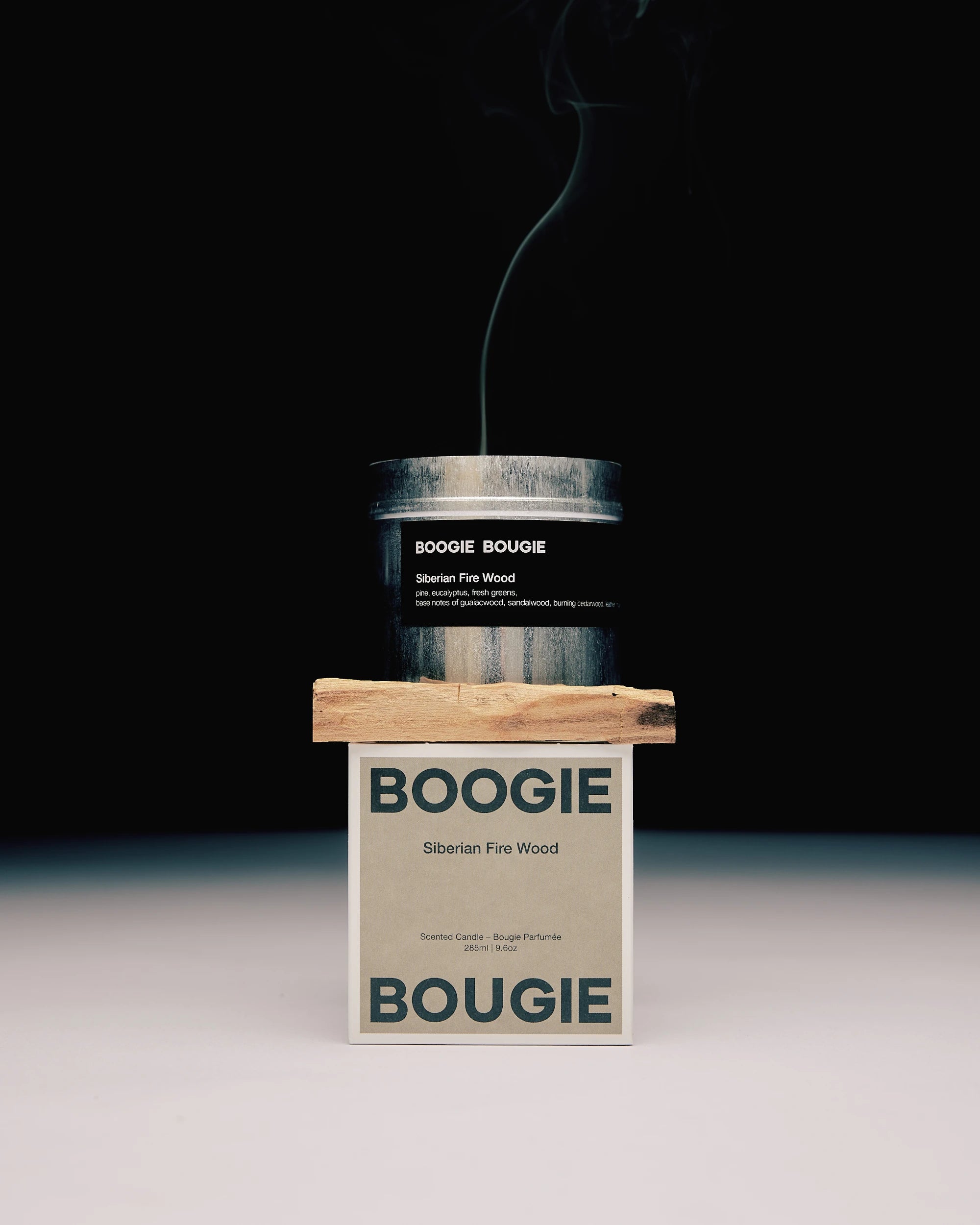 Boogie Bougie Siberian Fire Wood 250g Scented Soy Wax Candle - Lifestory