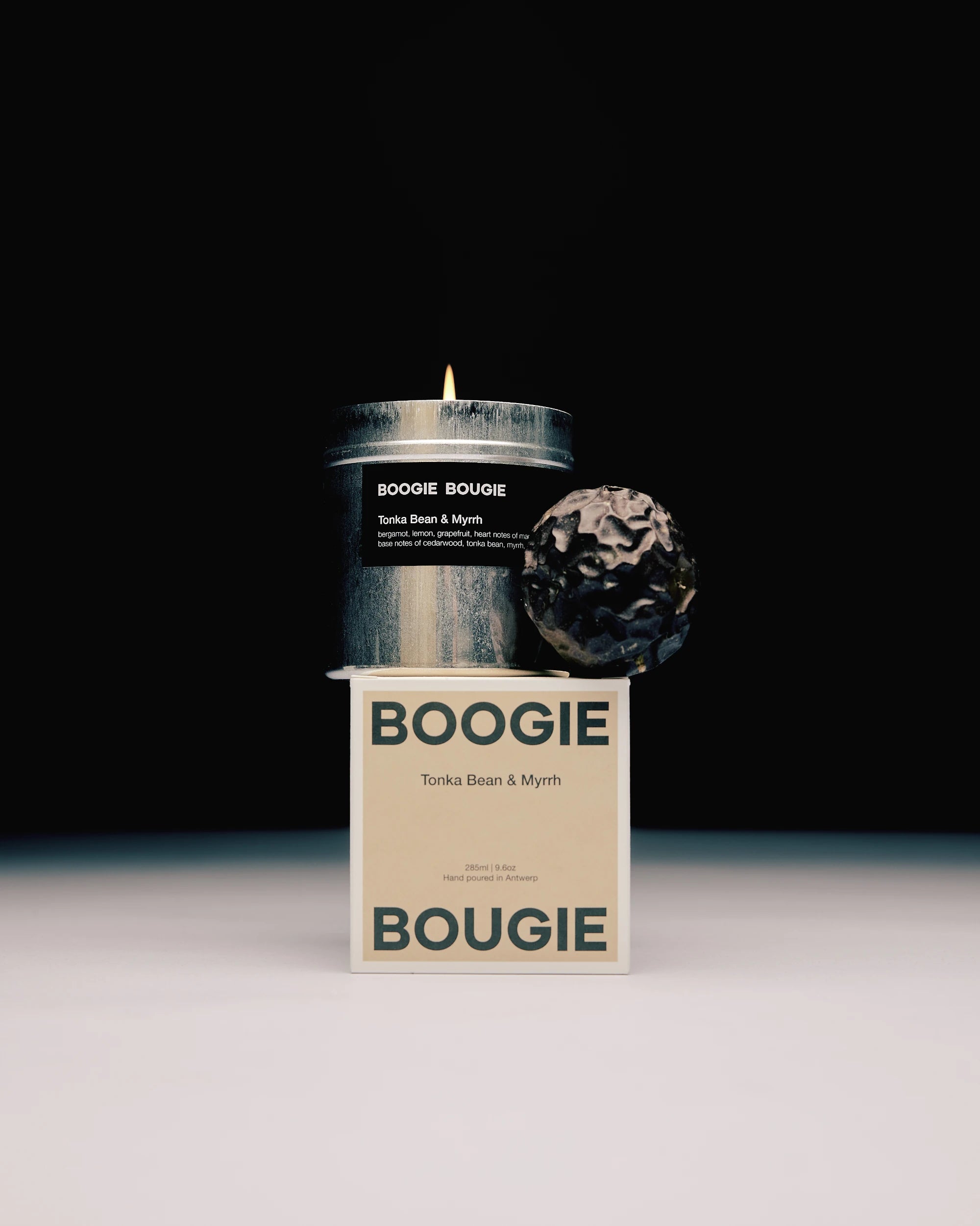 Boogie Bougie Tonka Bean & Myrrh 250g Scented Soy Wax Candle - Lifestory