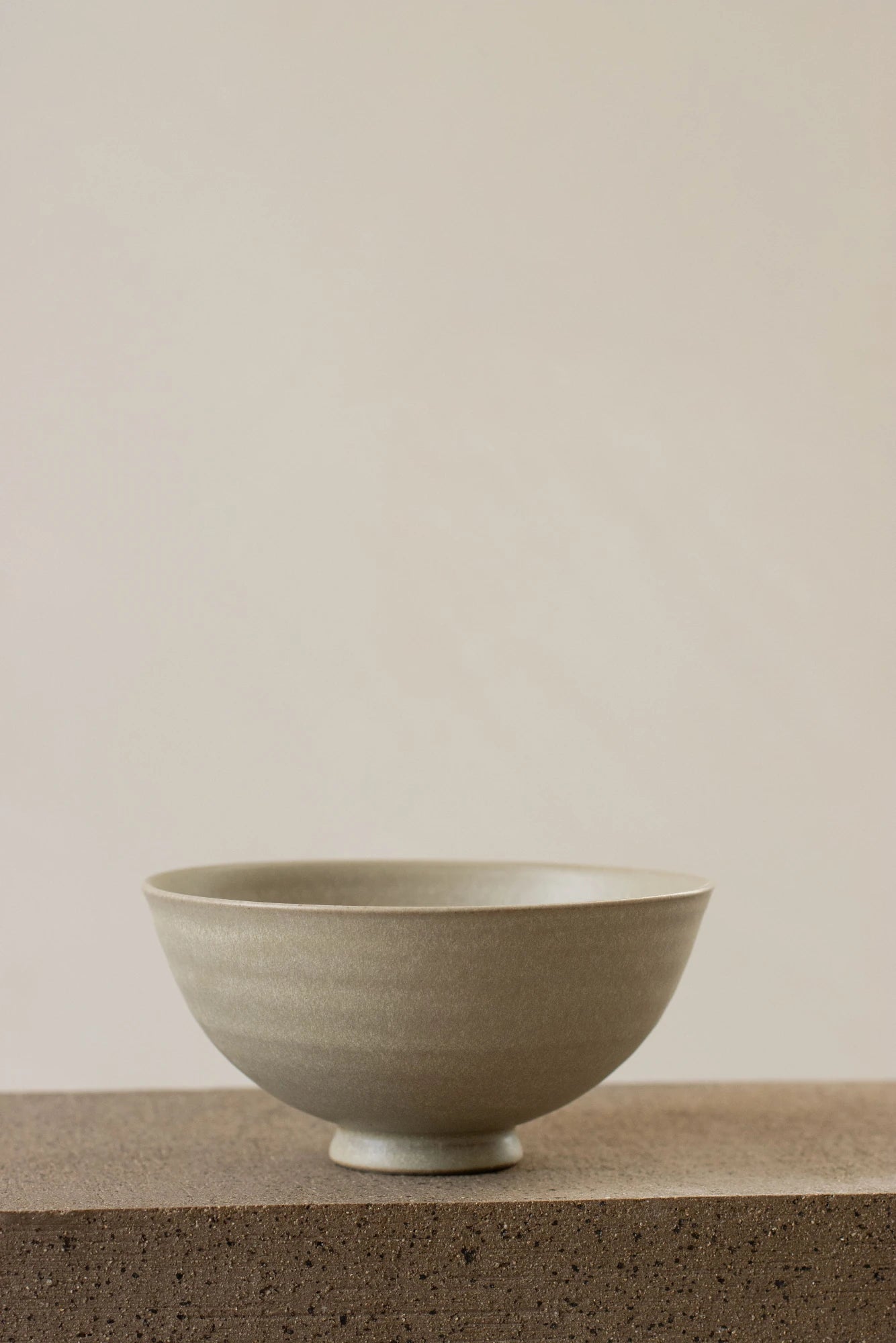 Small Footed Bowl | Pearl Grey | by Borja Moronta