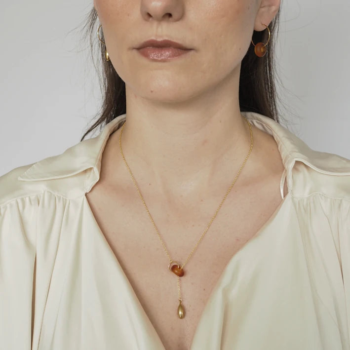 KIRA Murano Glass & Gold-plated Teardrop by brass+bold