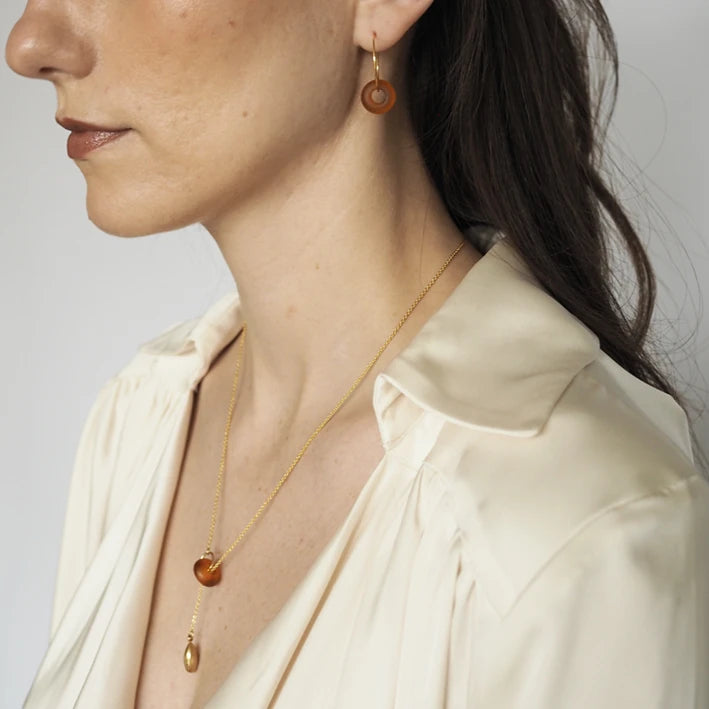 KIRA Murano Glass & Gold-plated Teardrop by brass+bold