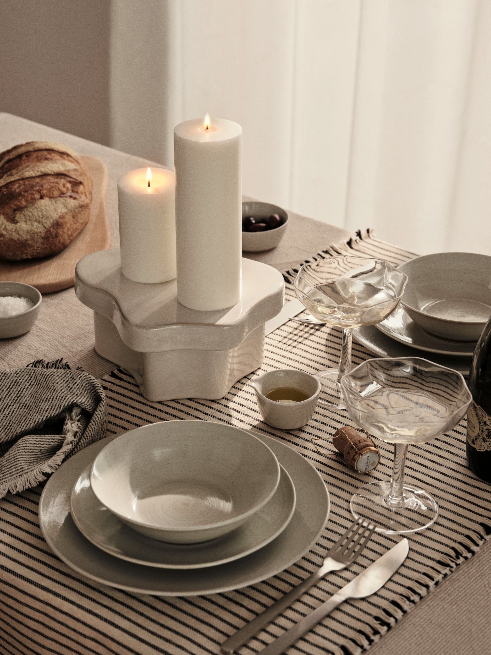 Broste Copenhagen Sand Glazed Stoneware Grød Bowl/Pourer - Lifestory