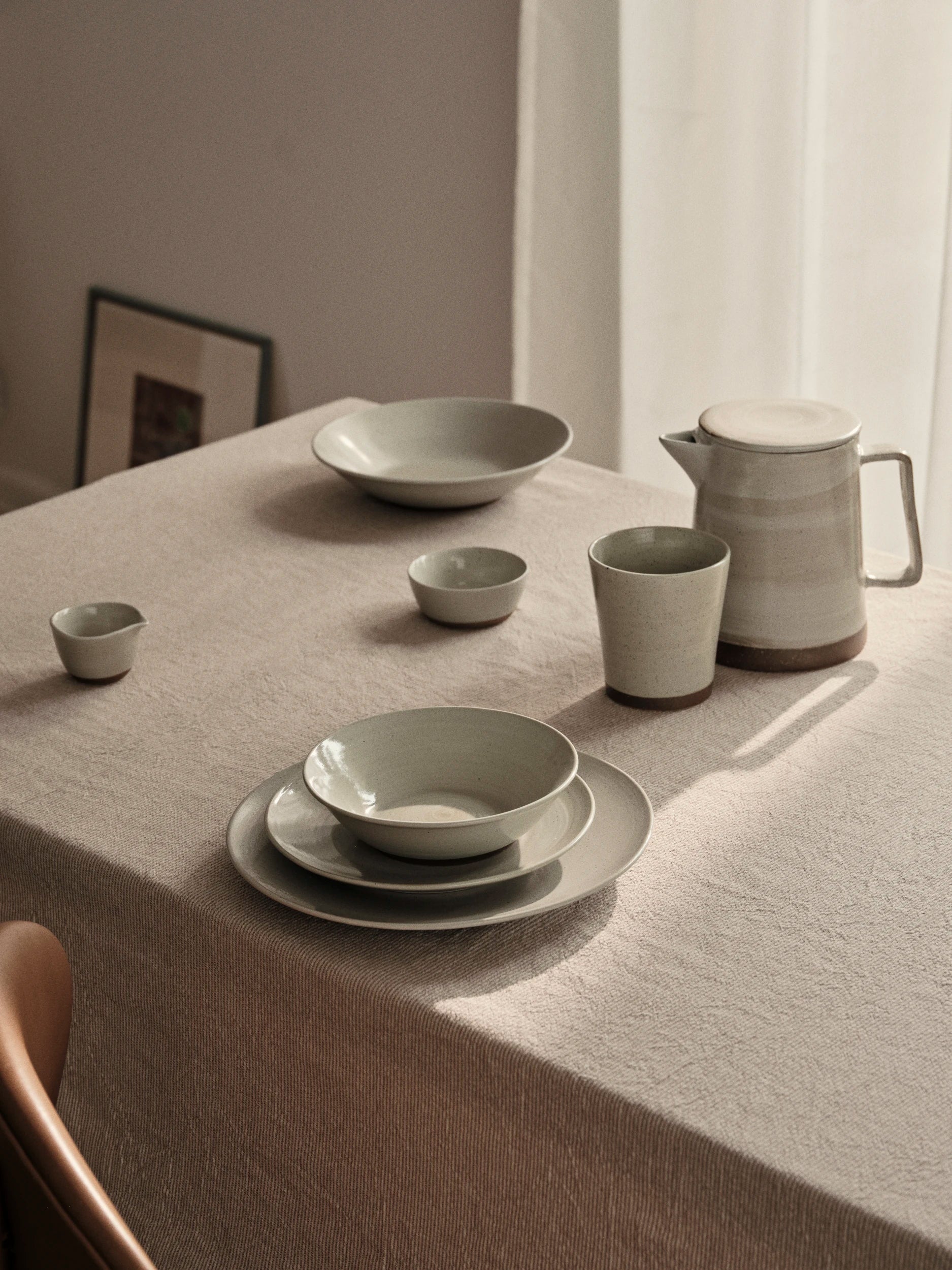 Broste Copenhagen Sand Glazed Stoneware Grød Bowl/Pourer - Lifestory