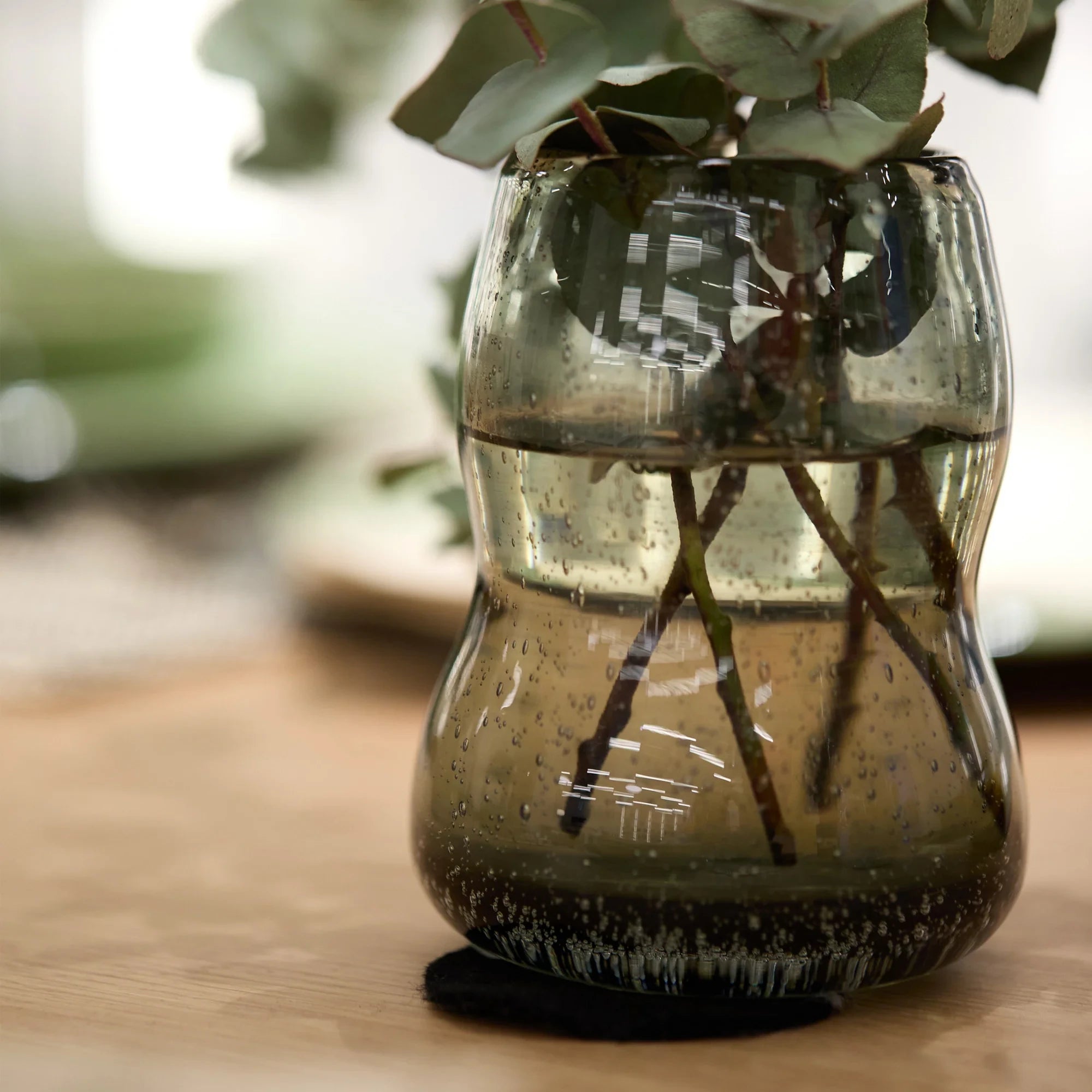 Smoke Grey Short Glass Bud Vase by The Conran Shop - Lifestory