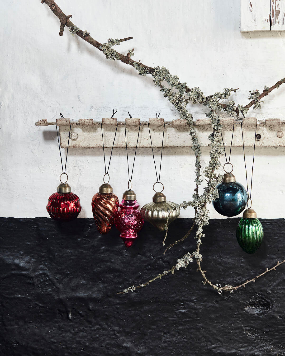 Bunch Ornaments - Set of 6 | Multi | Glass | by House Doctor - Lifestory