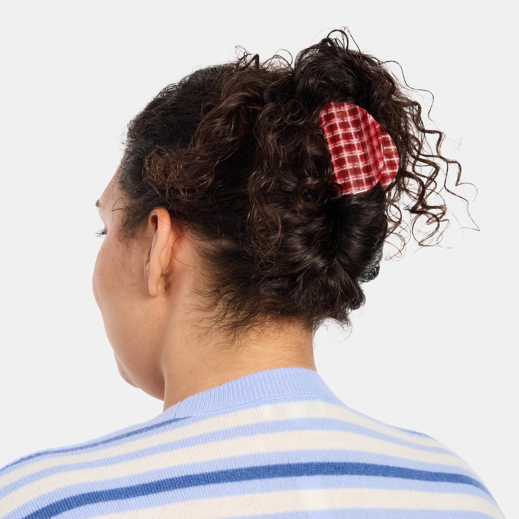 CHUNKS Juno Hair Claw in Red Plaid - Lifestory