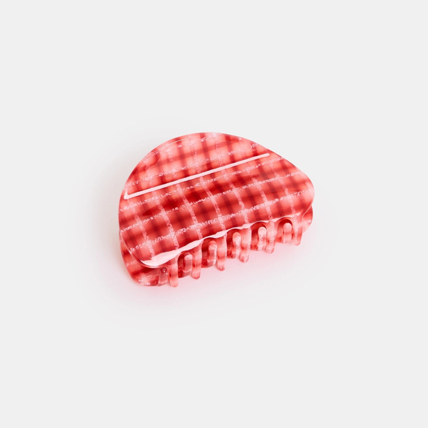 CHUNKS Juno Hair Claw in Red Plaid - Lifestory