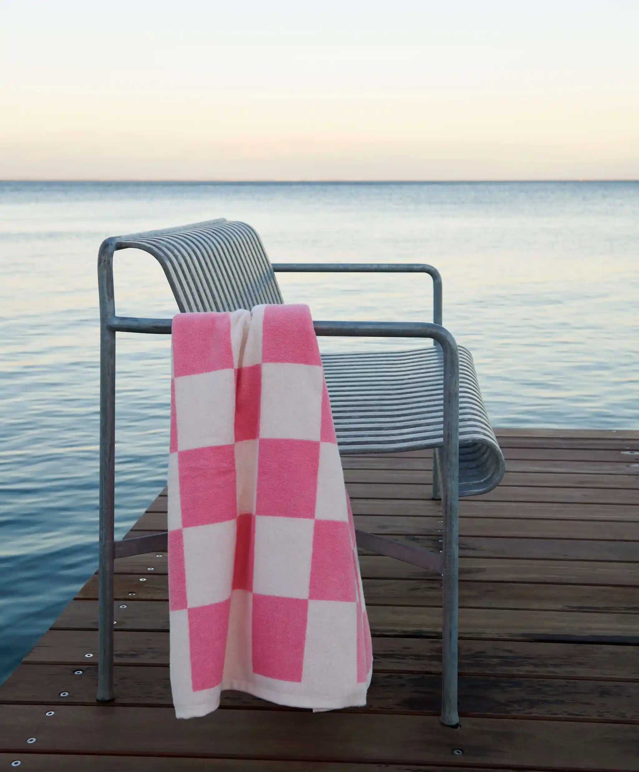 Check Bath Towel | Pink | by HAY - Lifestory - HAY