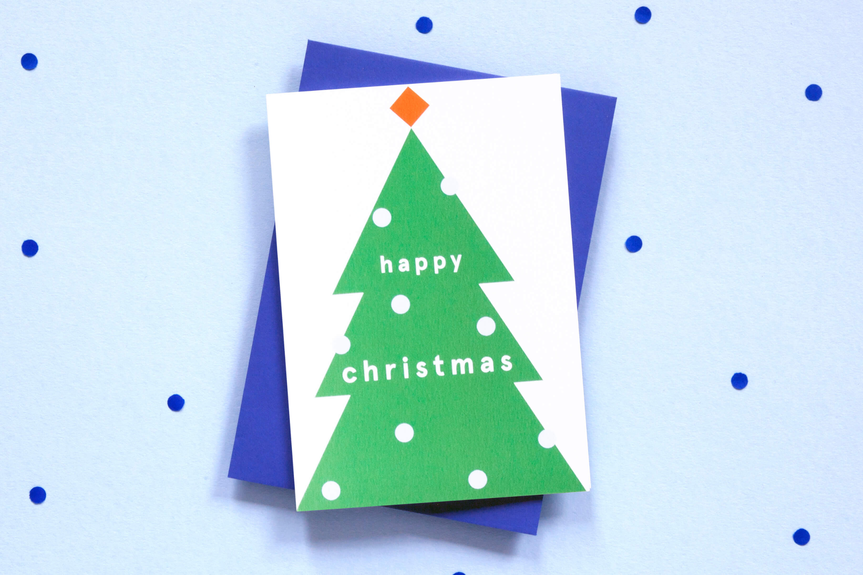 Pack of 6 - Christmas Tree Card | Happy Christmas | Junior | by Ola - Lifestory