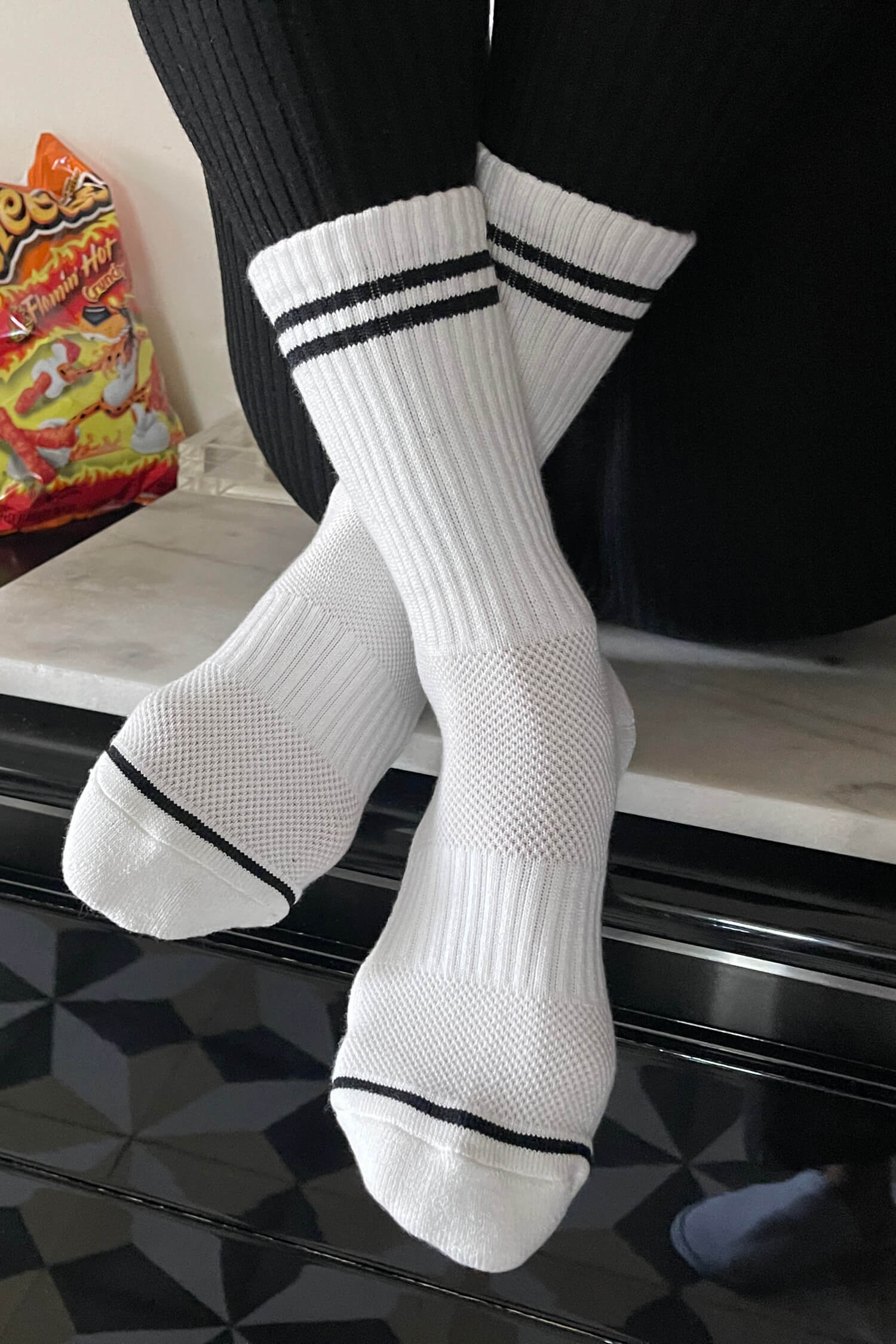 Boyfriend Socks | Classic White | by Le Bon Shoppe - Lifestory - Le Bon Shoppe