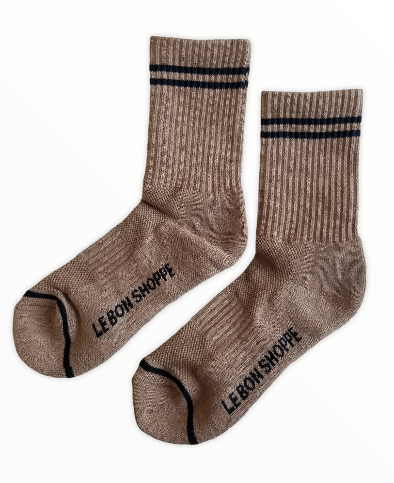 Boyfriend Socks | Cocoa - Lifestory - Le Bon Shoppe