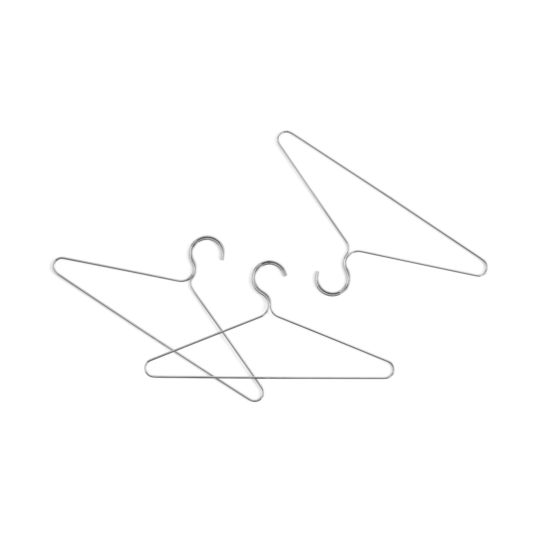 Set of 3 Colour Hangers in Mirror by HAY | Lifestory