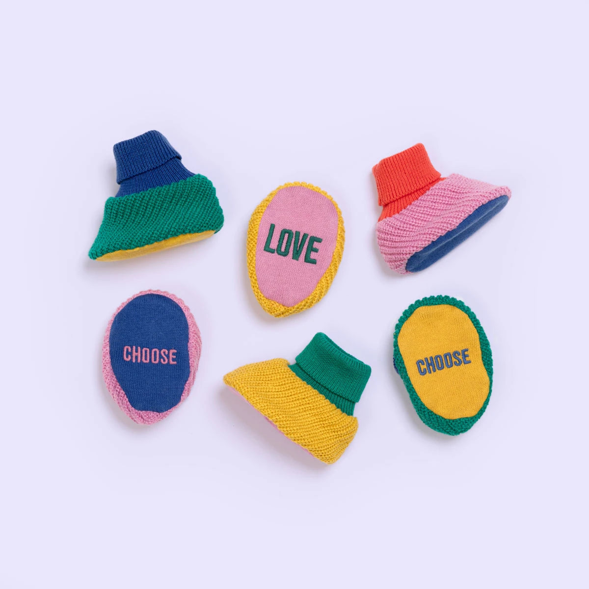 Sophie Home Cotton Knit Baby Slipper Socks | Choose Love - Lifestory