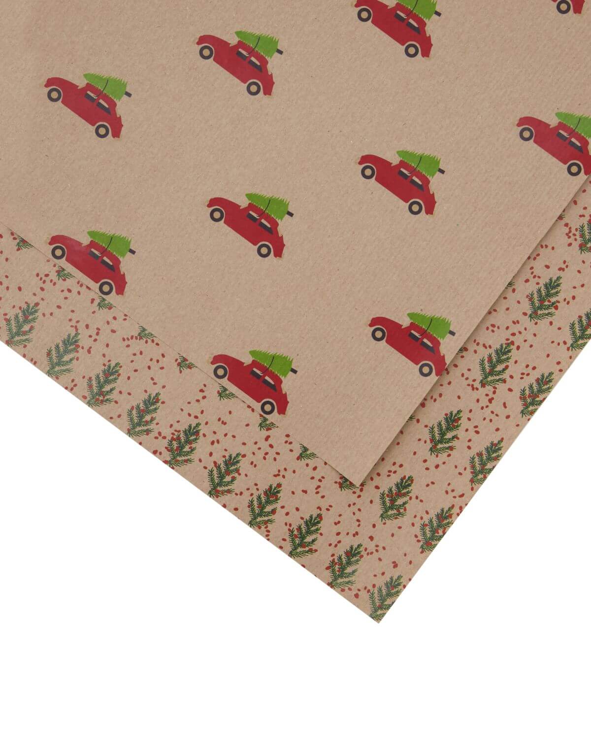 Gift Wrapping Paper | Crafty | Pack of 2 | Cars & Trees | by House Doctor - Lifestory