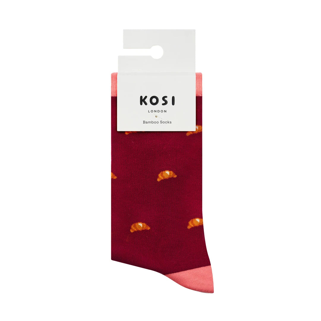 KOSI London The Cats Bamboo Socks (UK 3-8) and KOSI London packaging on a white background | Lifestory