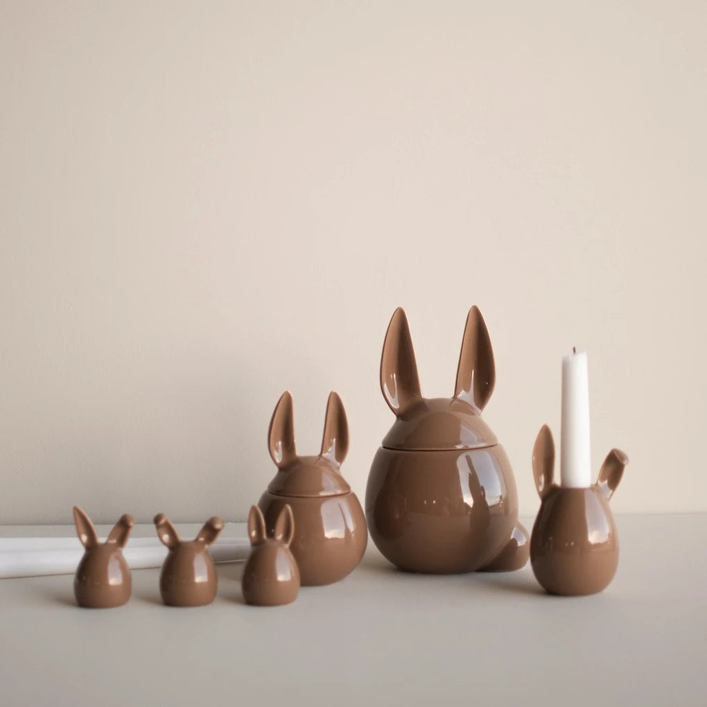 Rabbit Triplets | Pack of 3 | Shiny Nougat | Ceramic | by DBKD - Lifestory